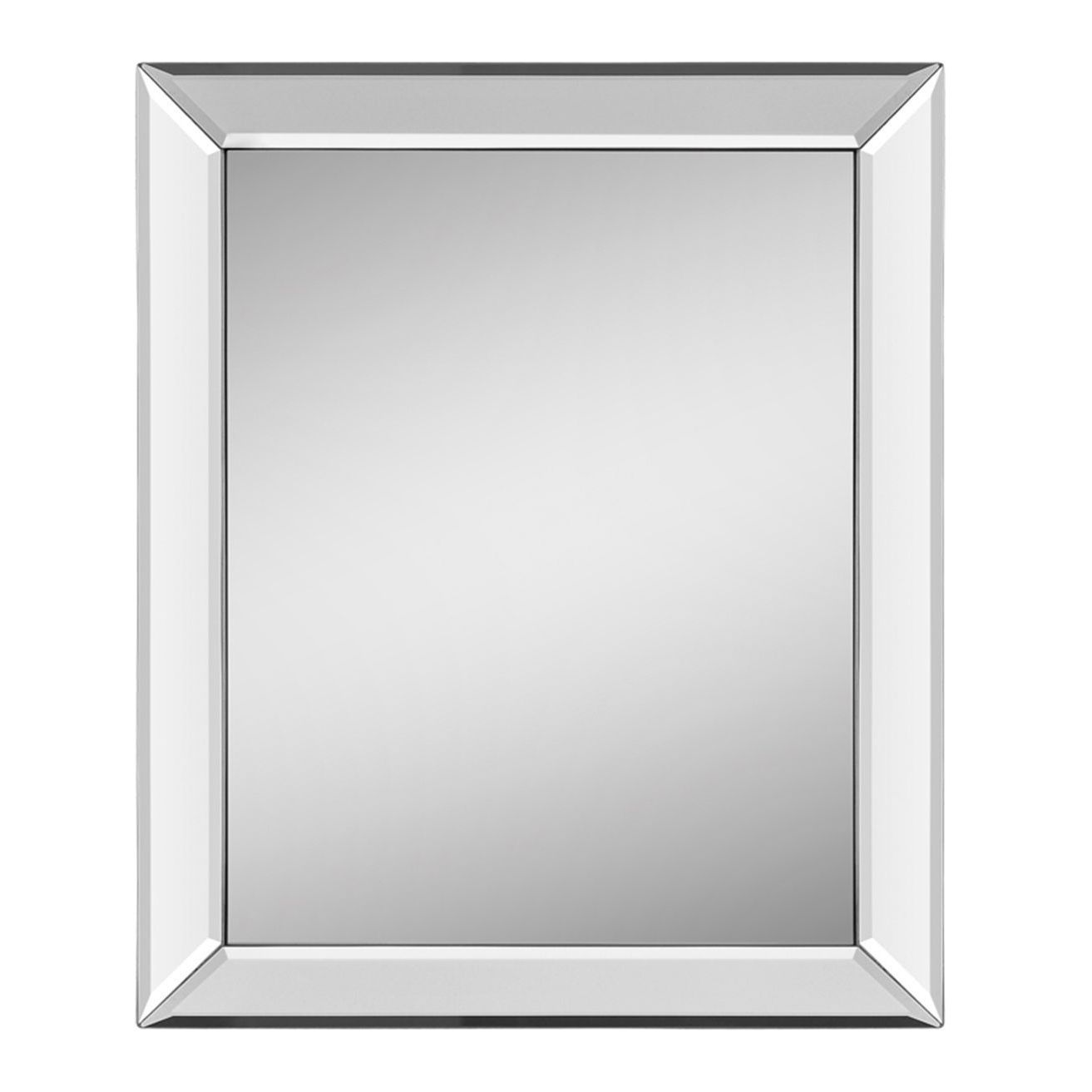 Well Known This Simple And Elegant Mirror Features A Polished Mirror Framed With Tetbury Frameless Tri Bevel Wall Mirrors (View 7 of 20)