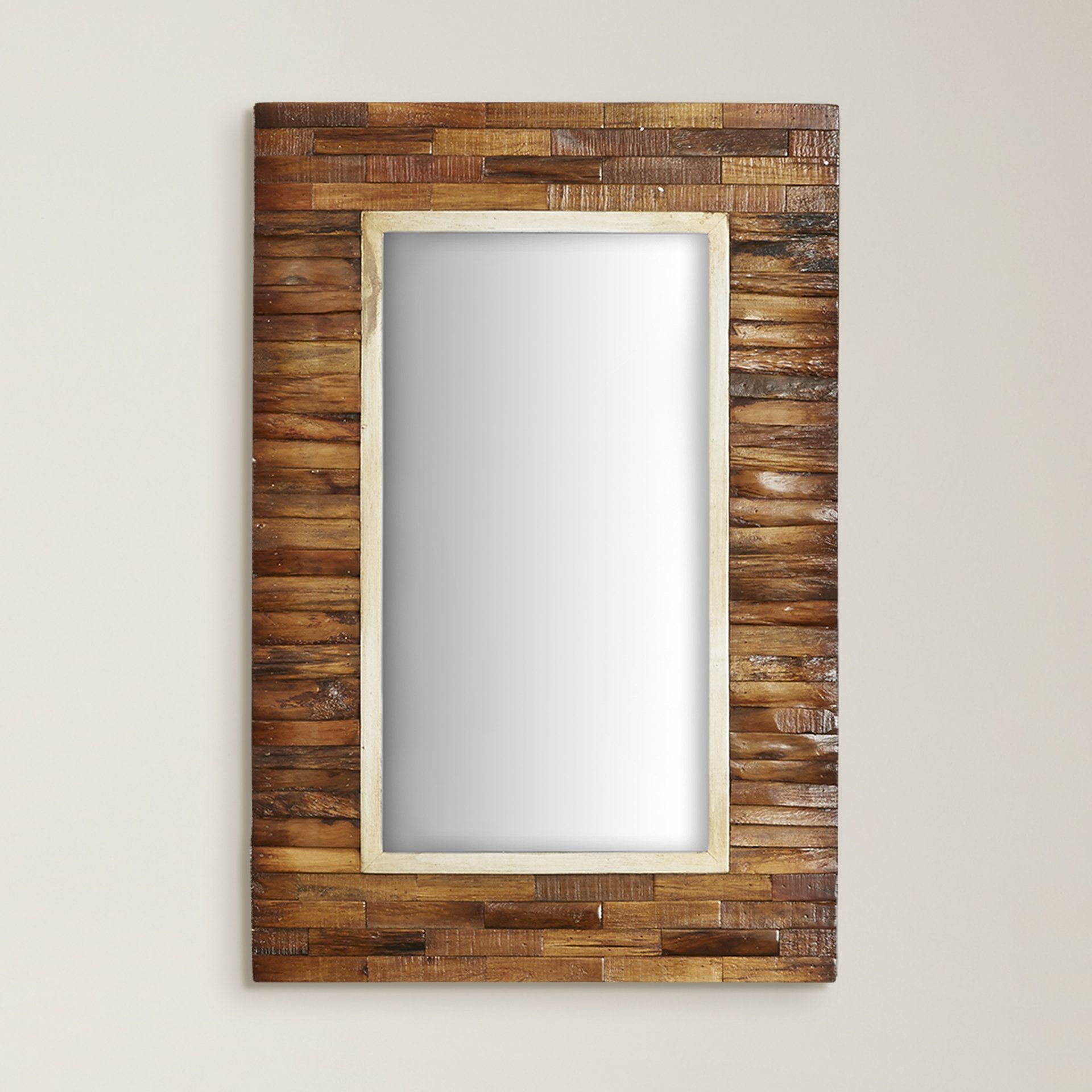 Well Known Wilborn Mixed Media Rectangular Bevel Wall Mirror With Regard To Booth Reclaimed Wall Mirrors Accent (Photo 6 of 20)