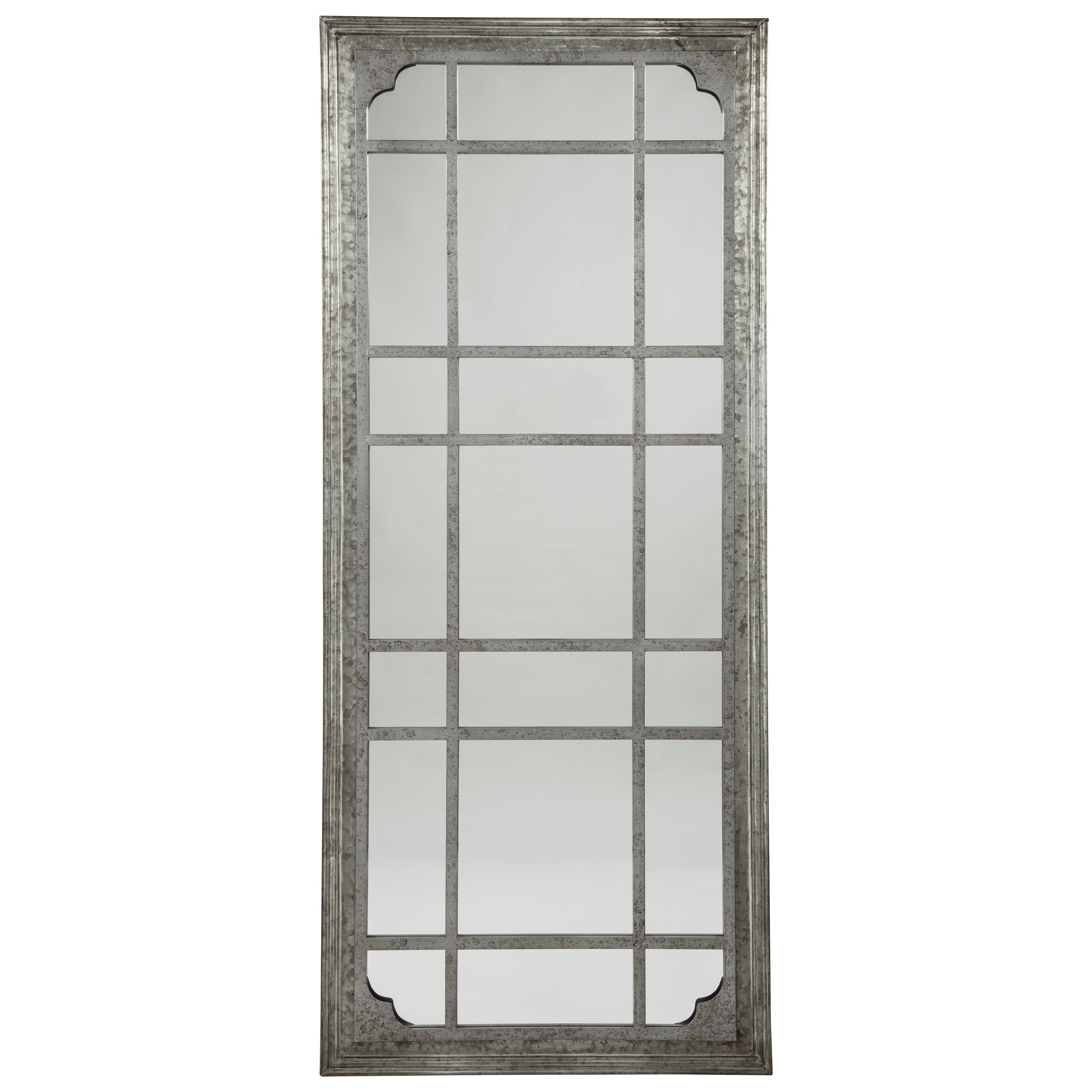 Well Liked Accent Mirrors Throughout Accent Mirrors Remy Antique Gray Accent Mirrorsignature Design Ashley At Corner Furniture (View 15 of 20)