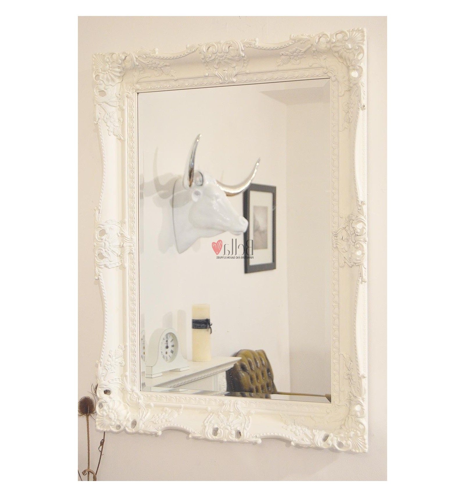 White Decorative Wall Mirror Within Preferred White Decorative Wall Mirrors (Photo 18 of 20)