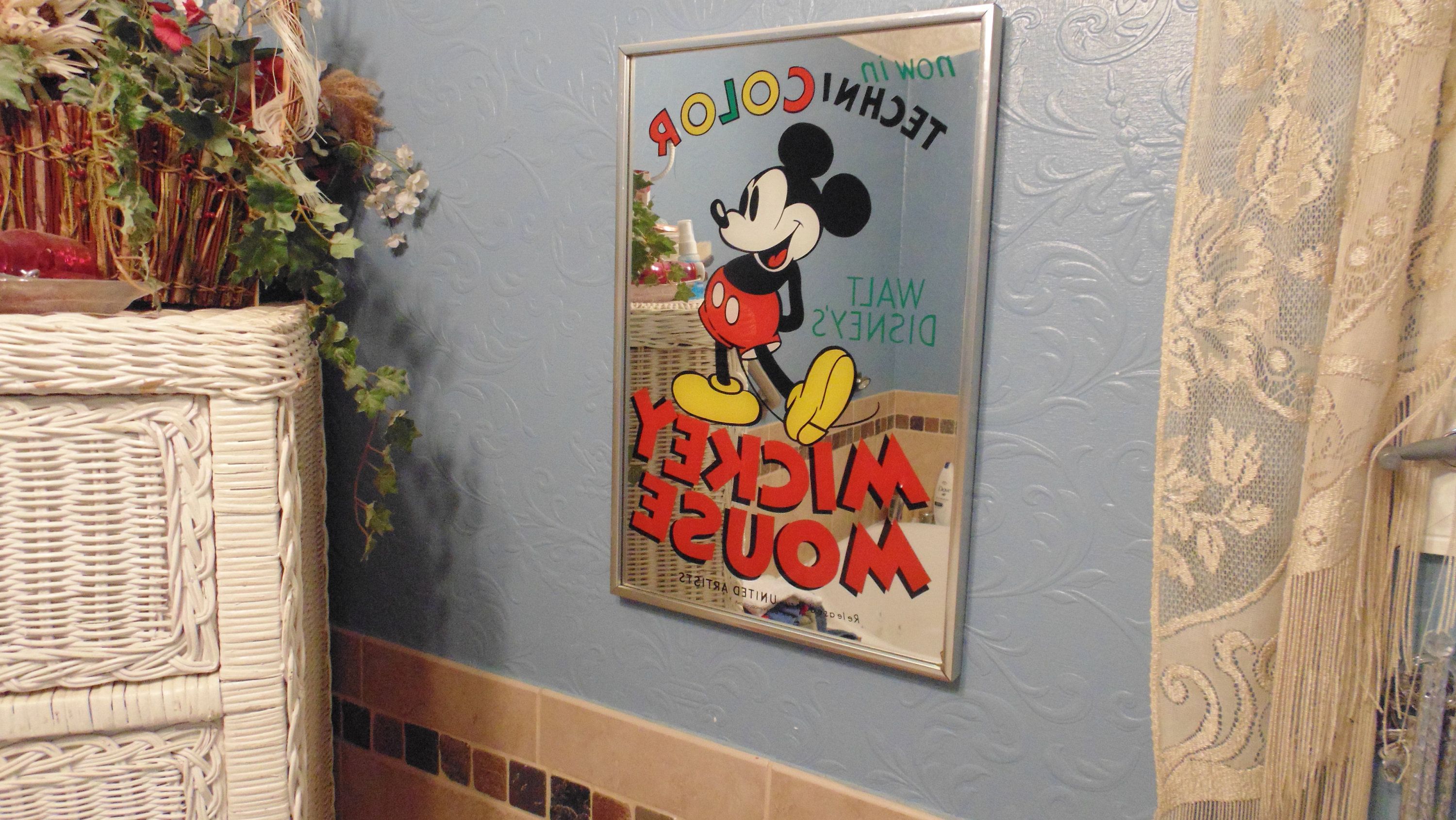 Widely Used Mickey Mouse Wall Mirrors Regarding Mickey Mouse Mirror • Walt Disney • Hanging Wall (View 12 of 20)