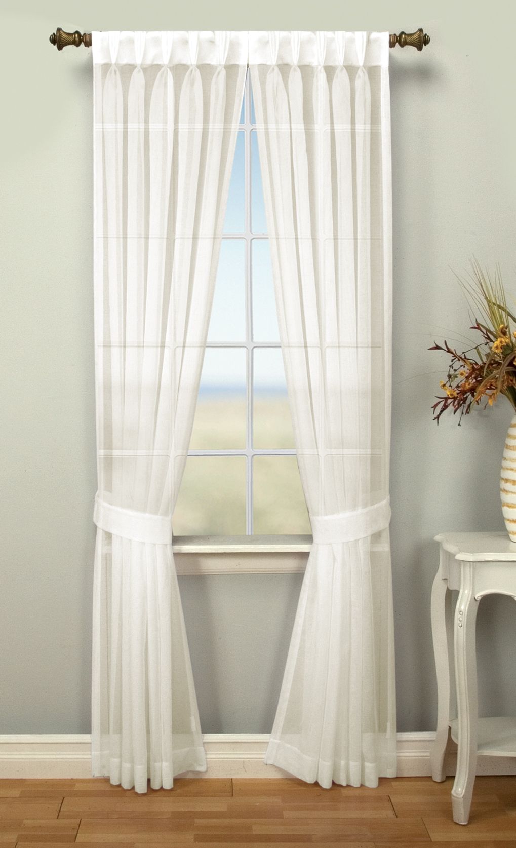 2020 Luxury Collection Venetian Sheer Curtain Panel Pairs Intended For Sheer Window Curtains  Ï¿½thecurtainshop (View 15 of 20)