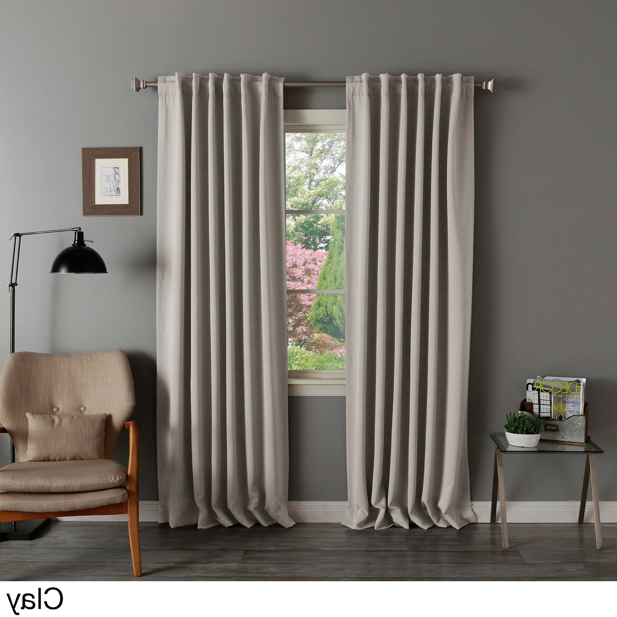 2020 Solid Insulated Thermal Blackout Curtain Panel Pair Inside Curtain Panel Pairs (View 1 of 20)