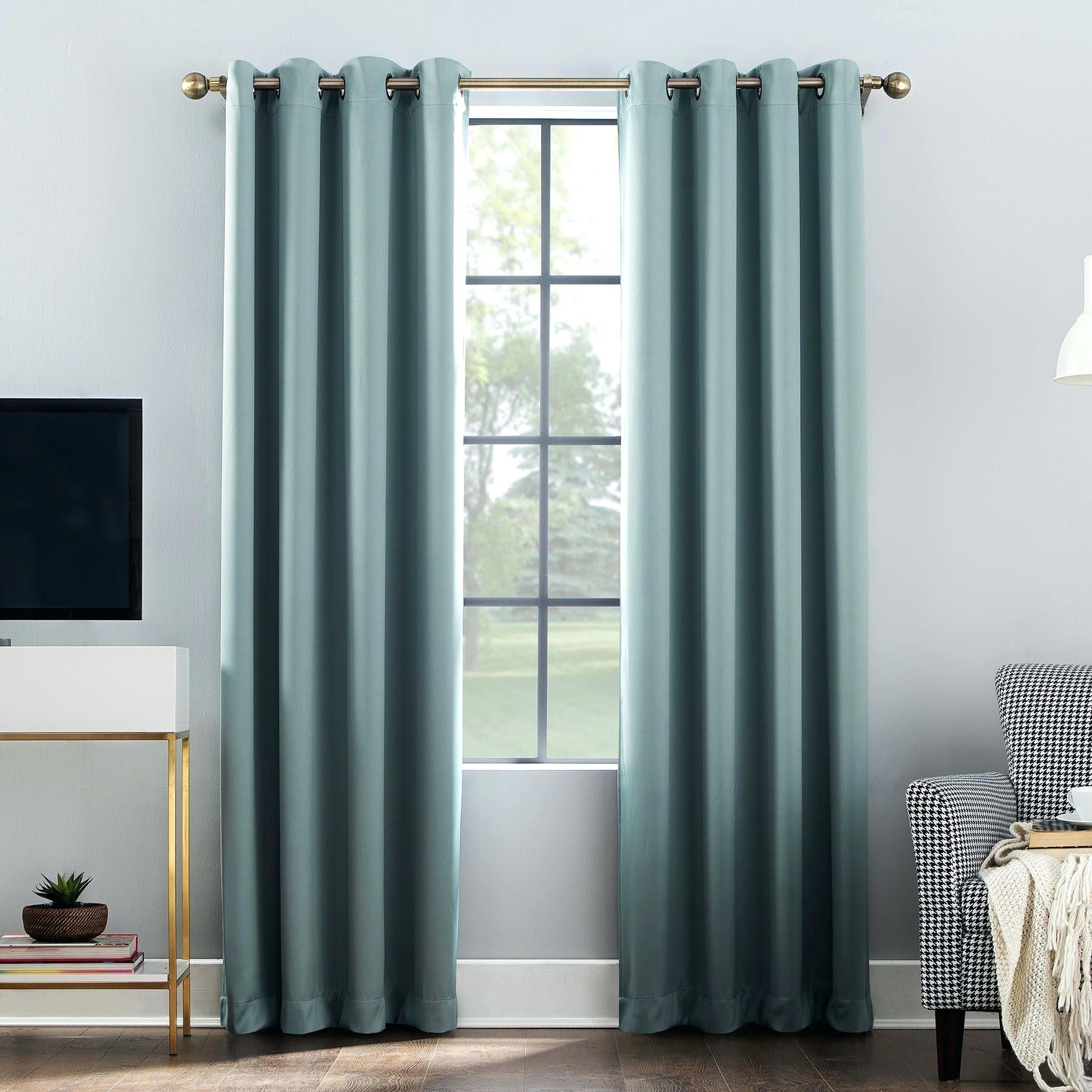 2021 Ultimate Blackout Short Length Grommet Curtain Panels With Regard To Marvellous Grommet Curtains Outdoor On Sale Blackout Diy (View 15 of 20)