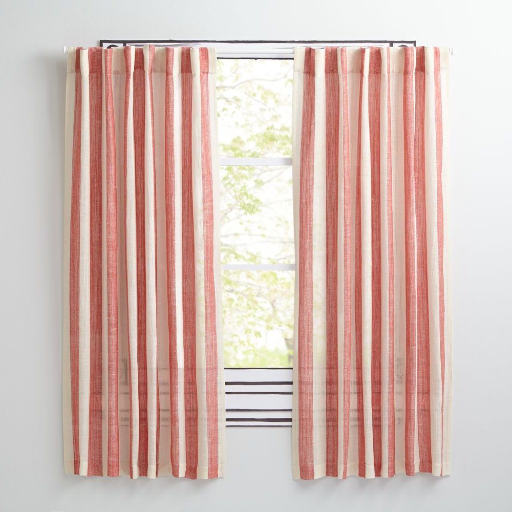 84" Line Up Curtain (red) (View 20 of 20)