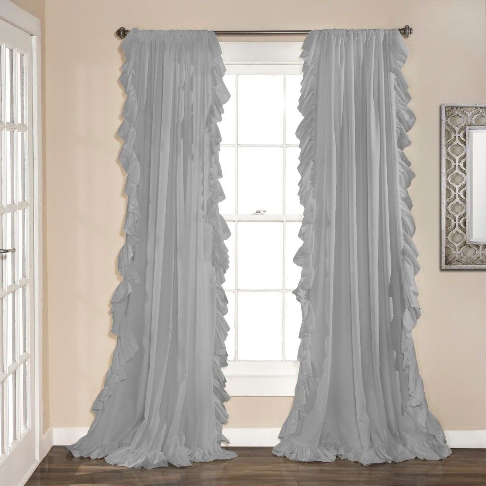 84" X 54" Reyna Window Curtain Panels Light Gray – Lush Within Newest The Gray Barn Gila Curtain Panel Pairs (View 12 of 20)