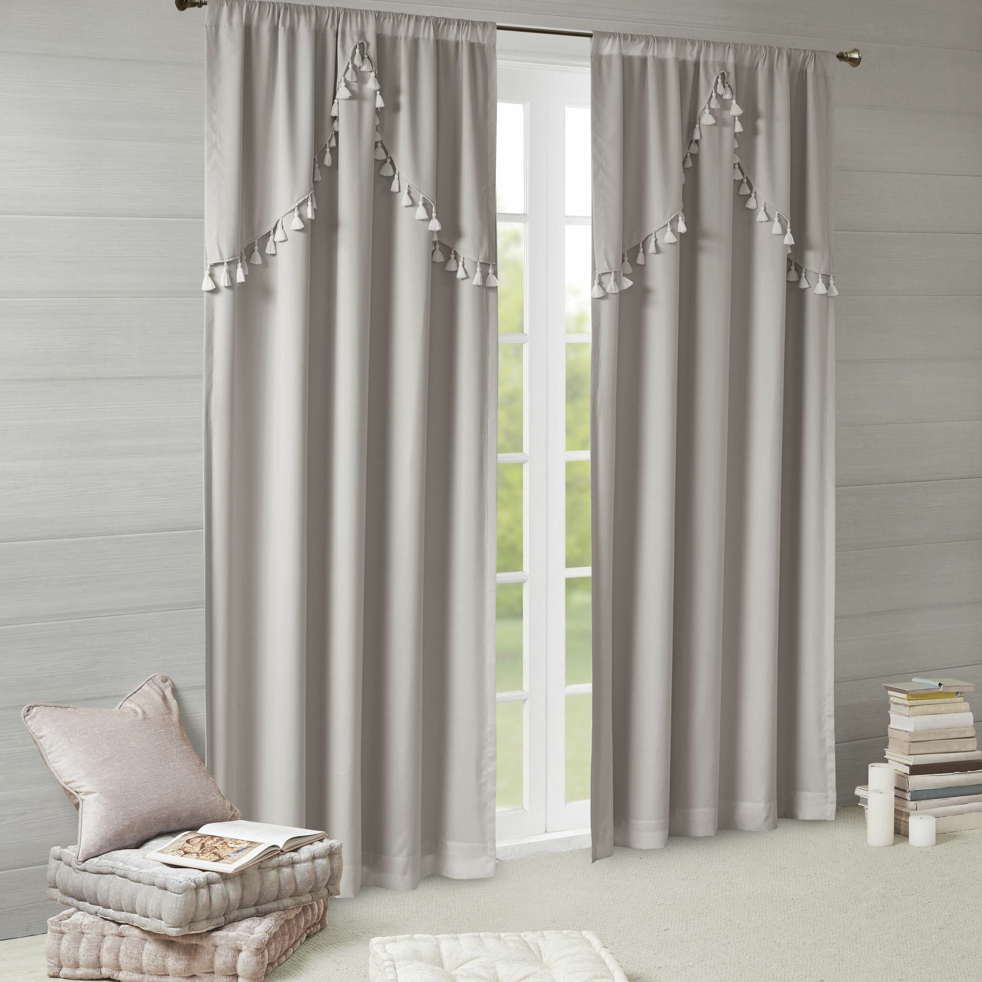 Barclay Solid Blackout Rod Pocket Single Curtain Panel For Trendy Solid Cotton True Blackout Curtain Panels (View 18 of 20)