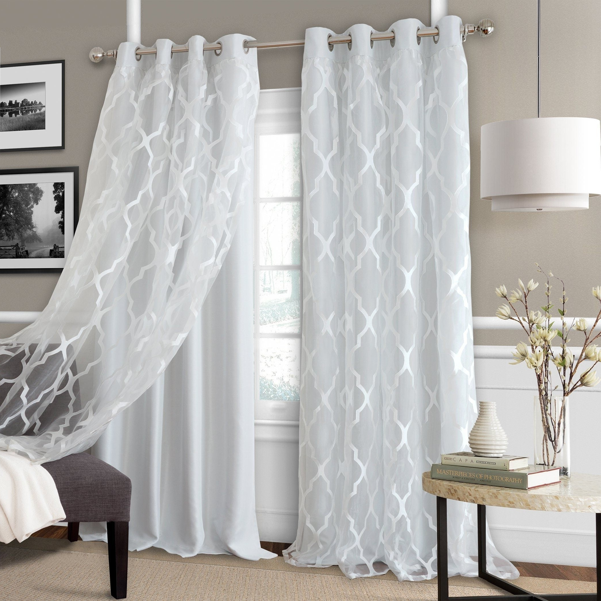 Featured Photo of The 20 Best Collection of Bethany Sheer Overlay Blackout Window Curtains