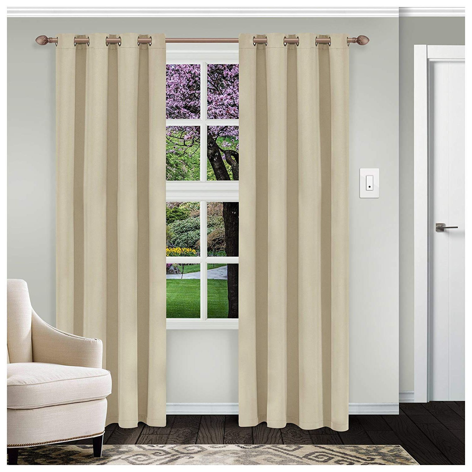 Buy Superior Solid Blackout Curtain Set Of 2, Thermal Intended For Most Recently Released Solid Thermal Insulated Blackout Curtain Panel Pairs (View 5 of 20)