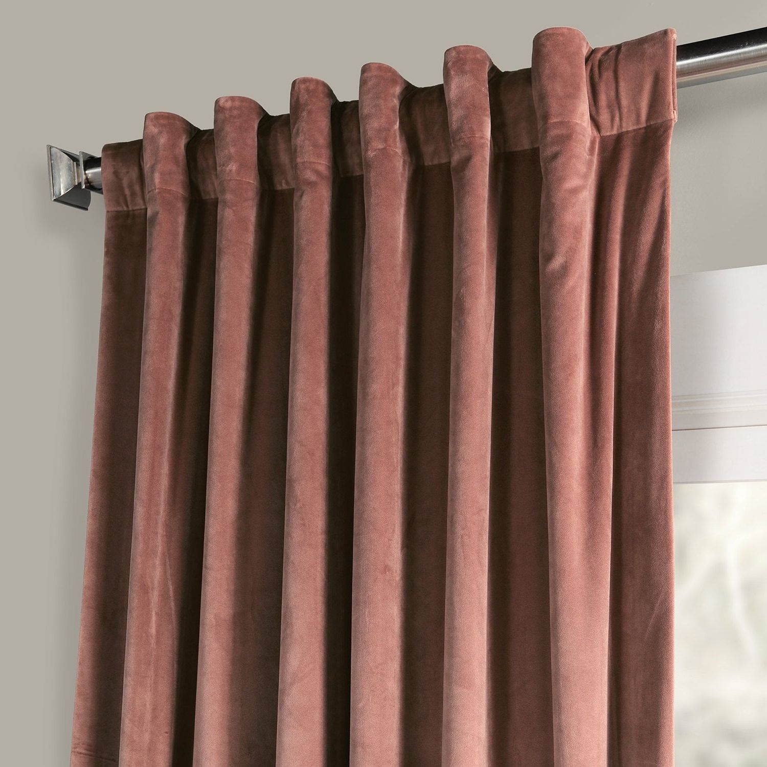 Current Heritage Plush Velvet Single Curtain Panels For Exclusive Fabrics Heritage Plush Velvet Single Curtain Panel (View 11 of 20)
