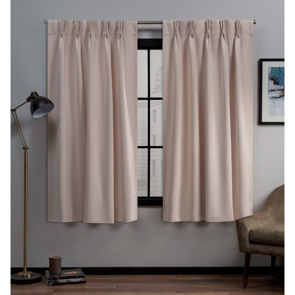 Current Set Up A Deeply Relaxing Living Space With This Sateen Pinch Pertaining To Sateen Woven Blackout Curtain Panel Pairs With Pinch Pleat Top (View 12 of 20)