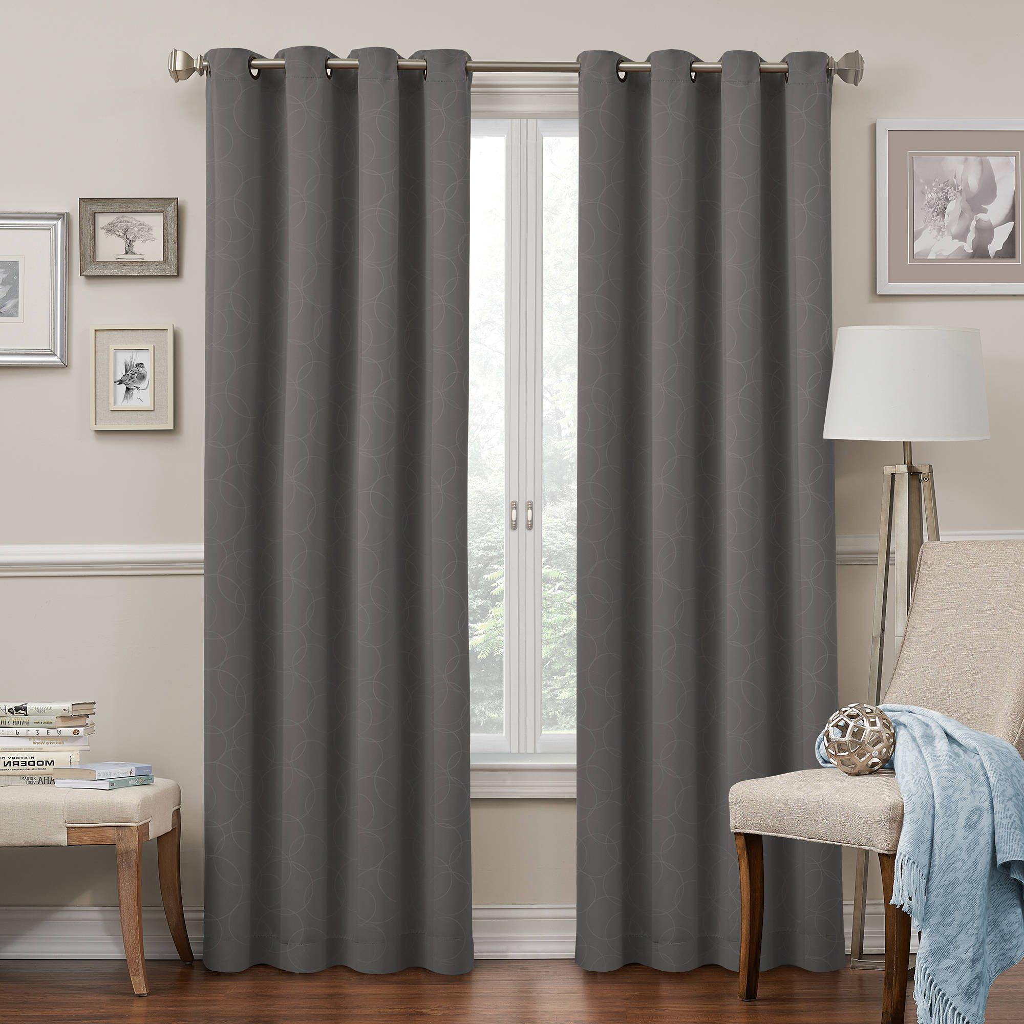 Eclipse Round And Round Room Darkening Curtain Single Panel In Favorite Davis Patio Grommet Top Single Curtain Panels (View 14 of 20)