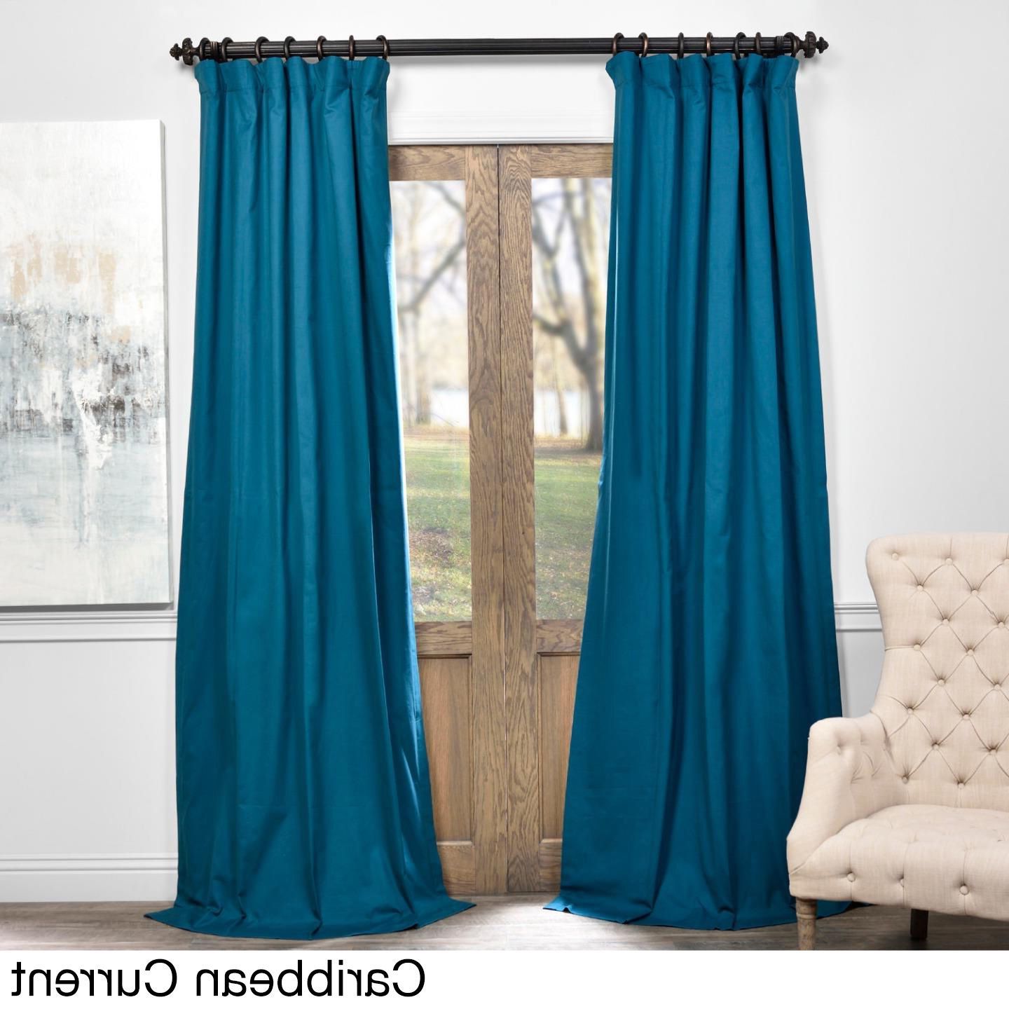Exclusive Fabrics Solid Cotton True Blackout Curtain Panel With Current Solid Cotton True Blackout Curtain Panels (View 5 of 20)