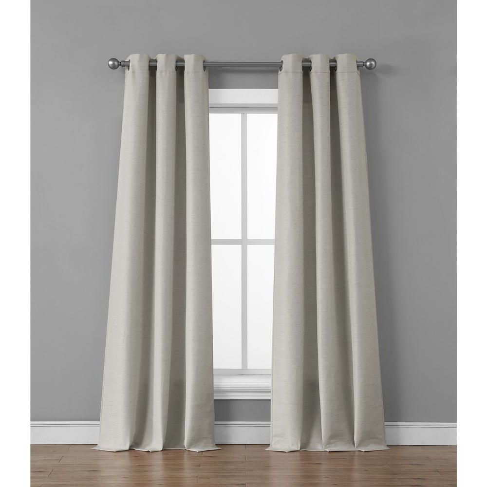 Famous Tribeca Raw Faux Silk Grommet 76 In. X 84 In (View 15 of 20)