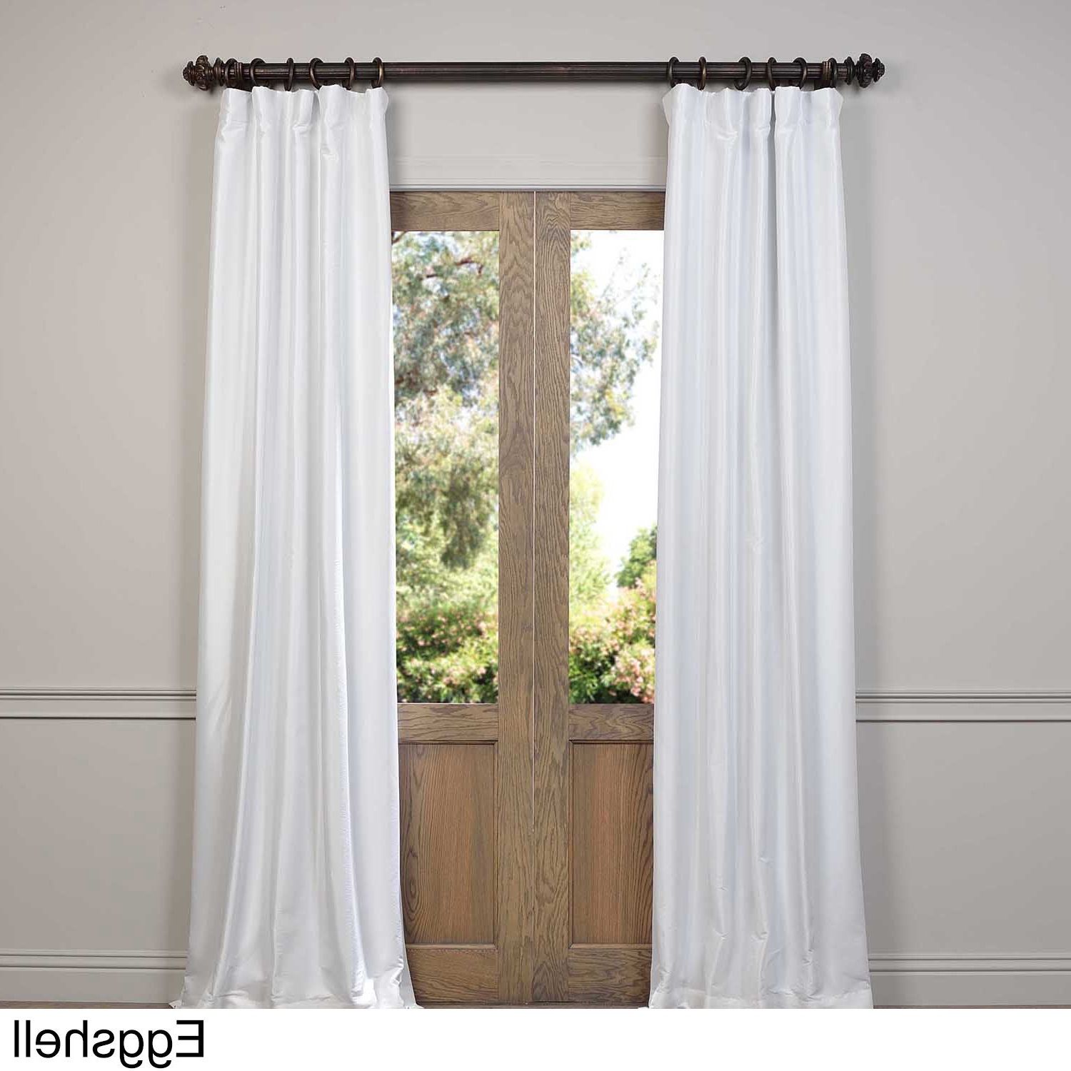 Faux Silk Taffeta Solid Blackout Single Curtain Panels With Regard To 2021 Exclusive Fabrics Faux Silk Taffeta Solid Blackout Single (View 14 of 20)