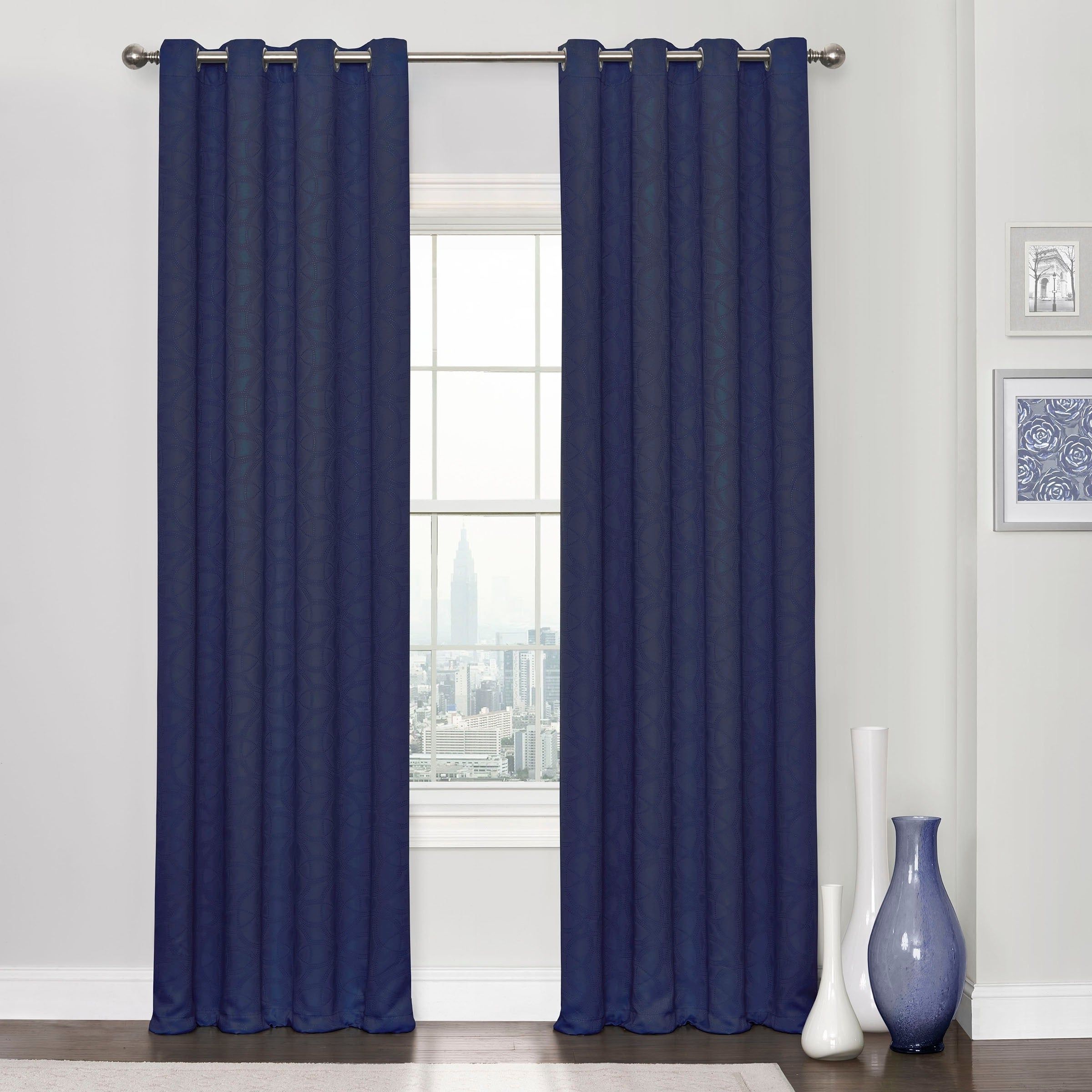 Favorite Eclipse Darrell Thermaweave Blackout Window Curtain Panels In Details About Eclipse Kingston Thermaweave Blackout Curtains (View 10 of 20)