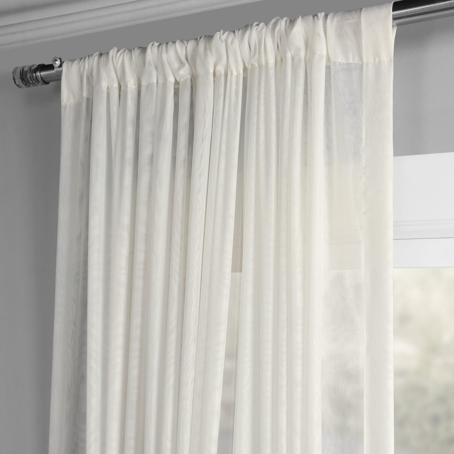 Favorite Signature Extrawide Double Layer Sheer Curtain Panels Within Exclusive Fabrics Signature Extrawide Double Layer Sheer Curtain Panel (View 3 of 20)