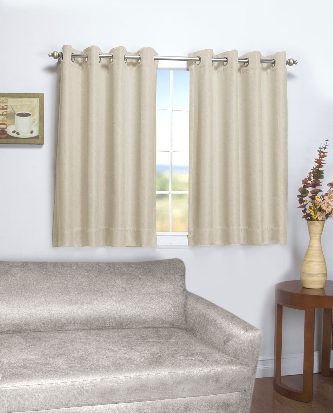 Favorite Ultimate Blackout Short Length Grommet Curtain Panels Within 45 Inch Long Curtains – Thecurtainshop (View 14 of 20)