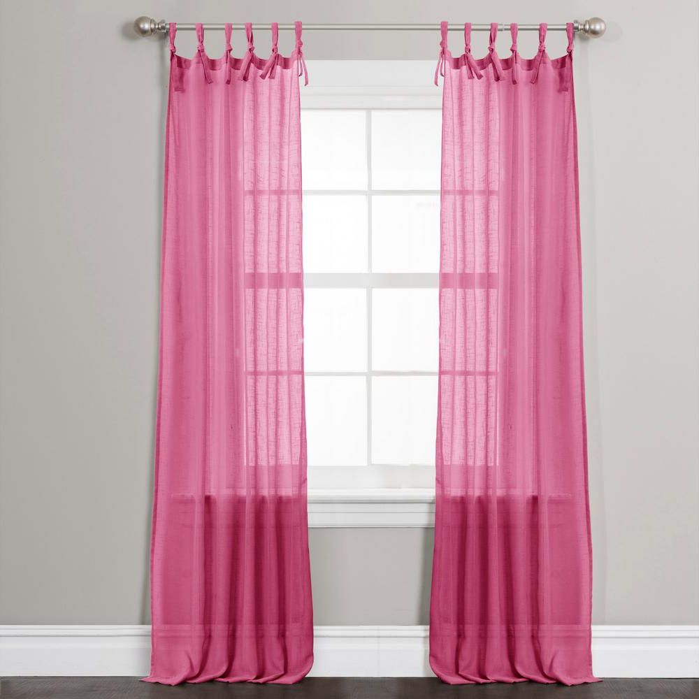 Lush Decor Helena Window Panel In Pink – 84 In. L X 38 In (View 16 of 20)