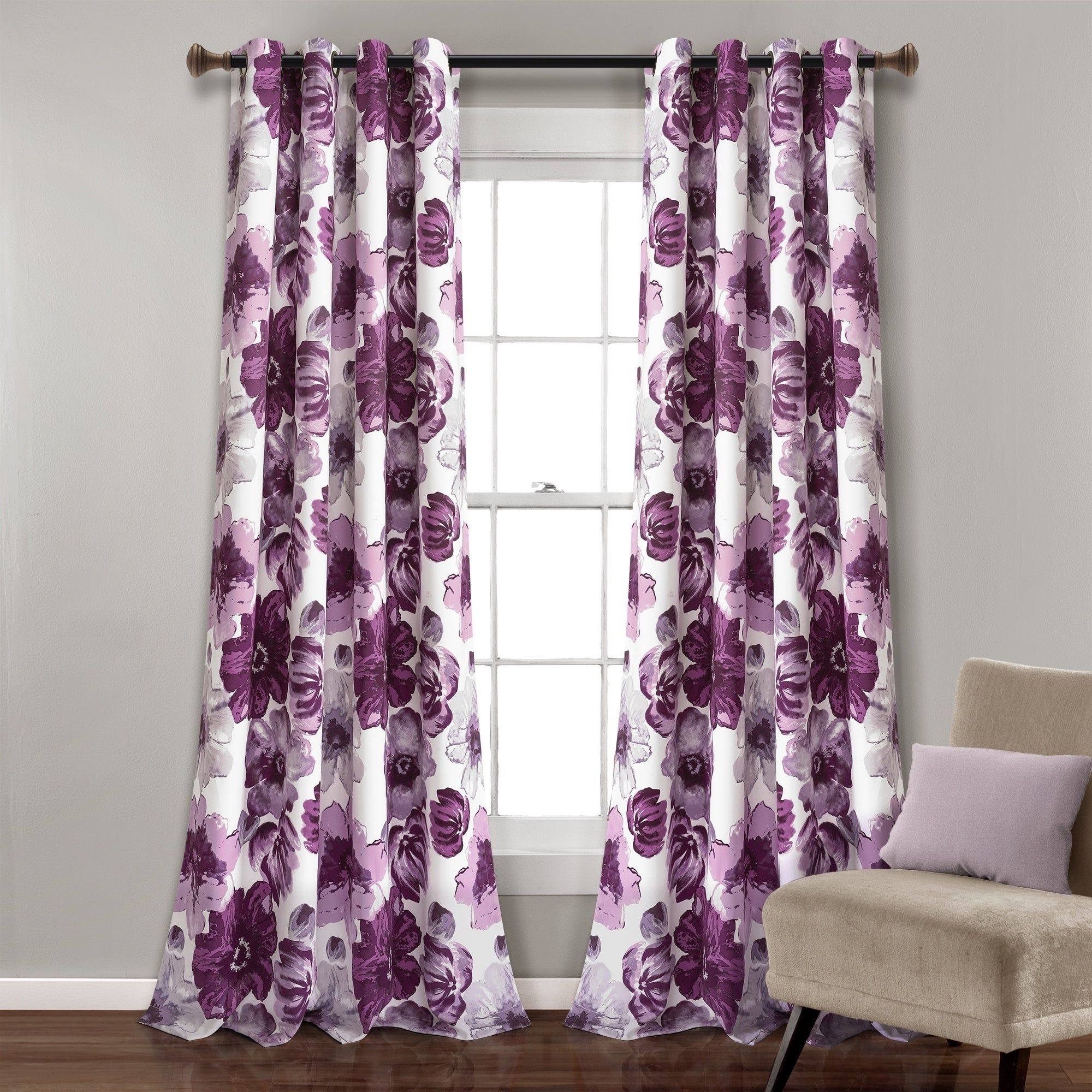 Lush Decor Leah Room Darkening Curtain Panel Pair Intended For Widely Used Leah Room Darkening Curtain Panel Pairs (View 14 of 20)