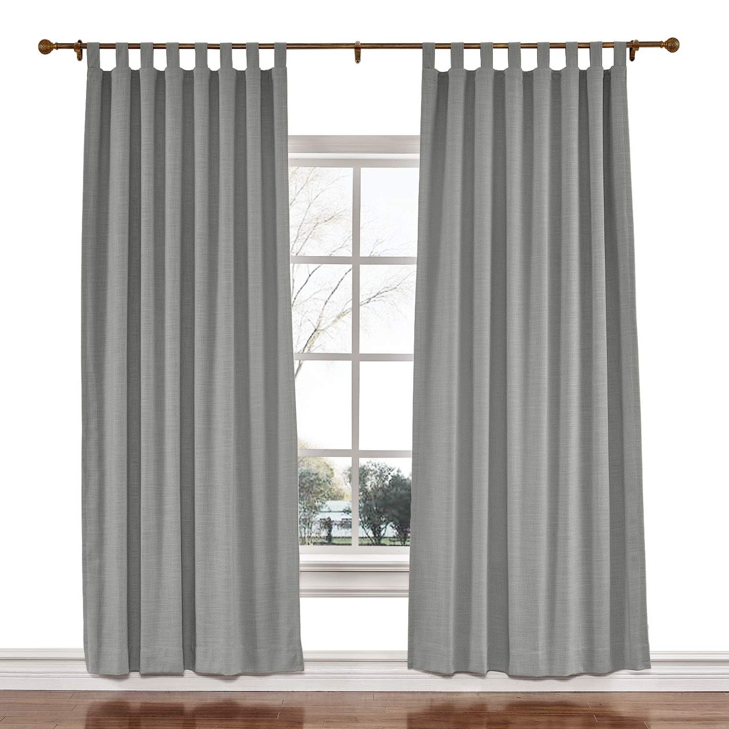 Luxury Collection Faux Leather Blackout Single Curtain Panels Throughout Well Known Amazon: Twopages 100 W X 96 L Inch Tab Top Darkening (View 1 of 20)