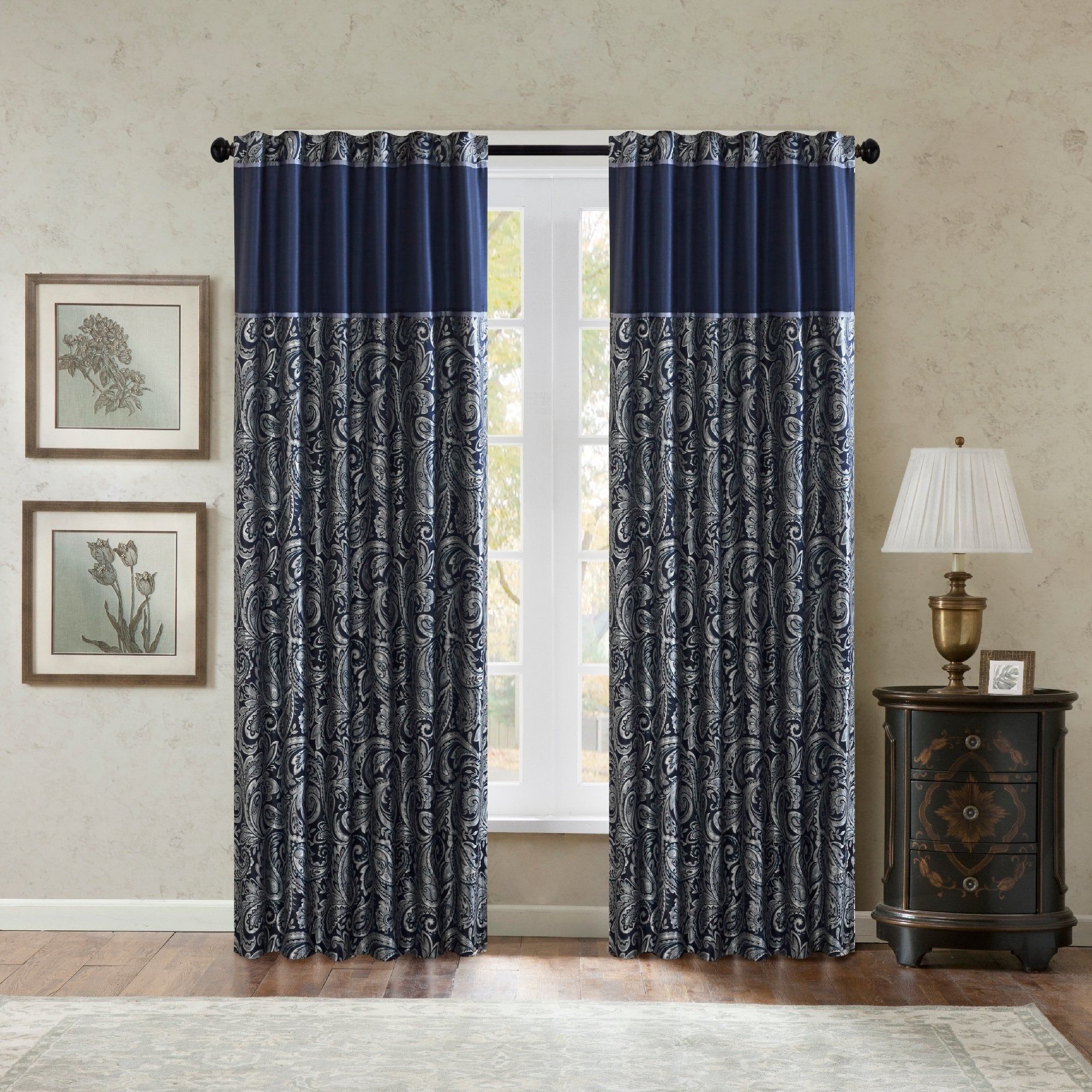 Madison Park Whitman Curtain Panel Pair (50"w X 84"l – Blue Throughout Most Up To Date Whitman Curtain Panel Pairs (View 6 of 20)