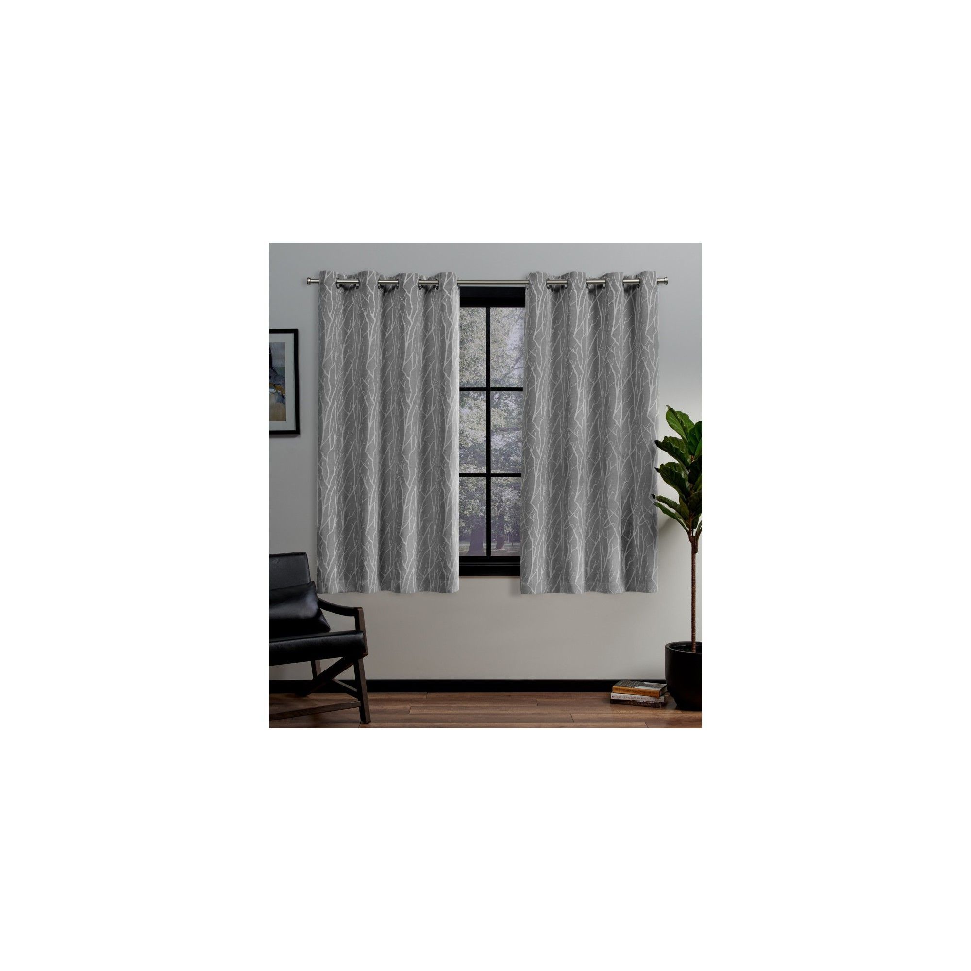 Most Popular Forest Hill Woven Blackout Grommet Top Curtain Panel Pairs Inside 52"x63" Forest Hill Woven Blackout Grommet Top Window (View 19 of 20)