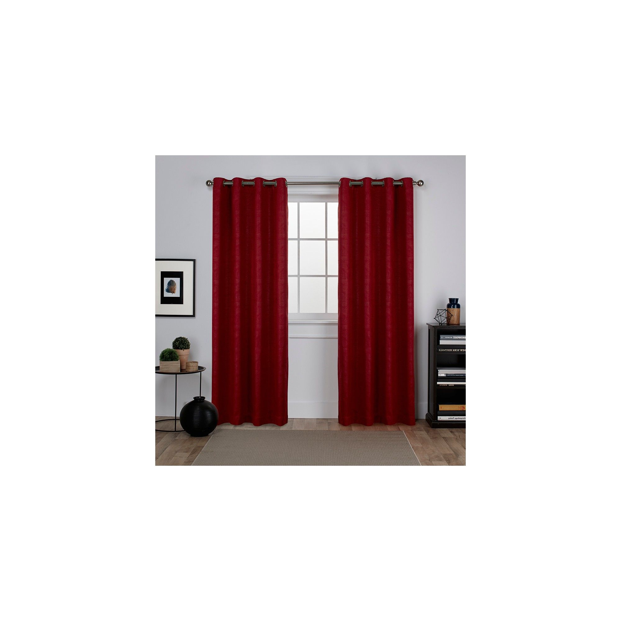 Most Recent Oxford Textured Sateen Thermal Room Darkening Grommet Top For Oxford Sateen Woven Blackout Grommet Top Curtain Panel Pairs (View 8 of 20)