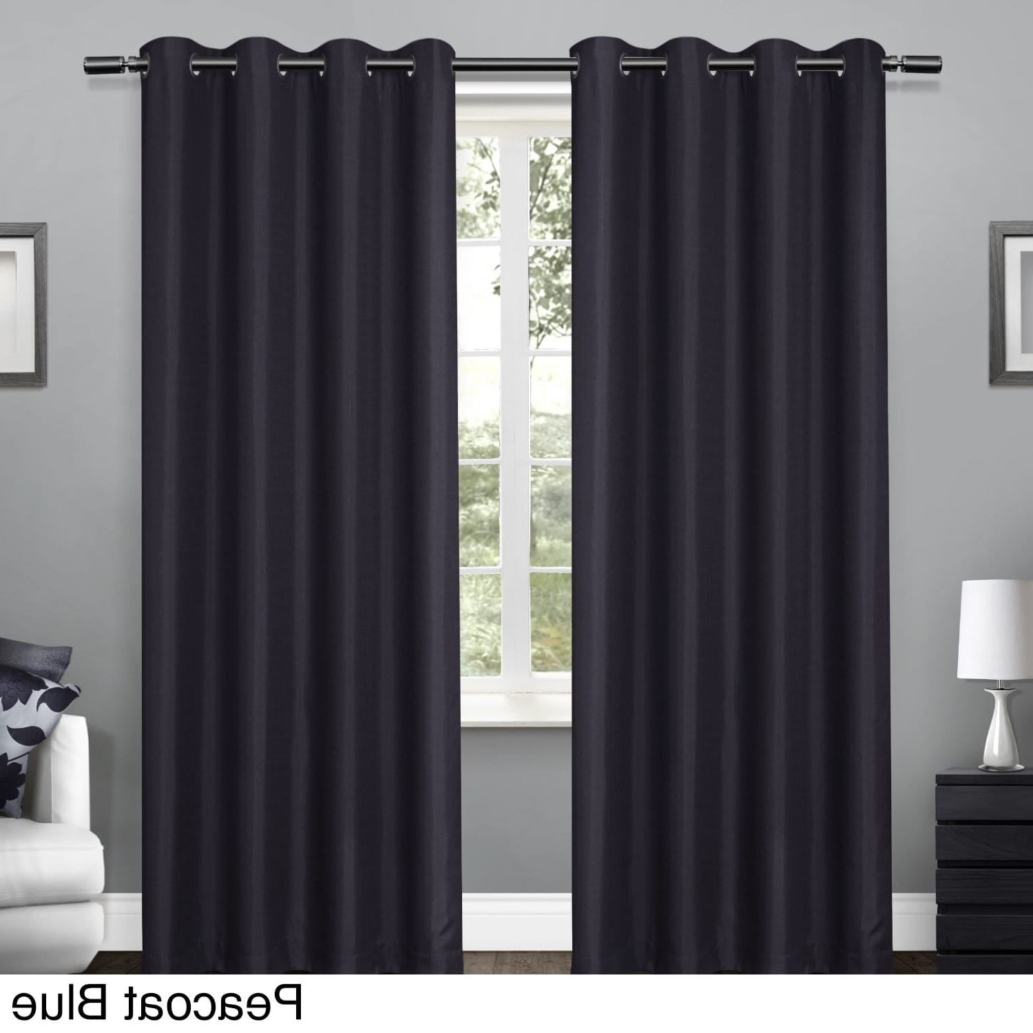 Overstock Shopping – The Best Deals With Sugar Creek Grommet Top Loha Linen Window Curtain Panel Pairs (View 11 of 20)