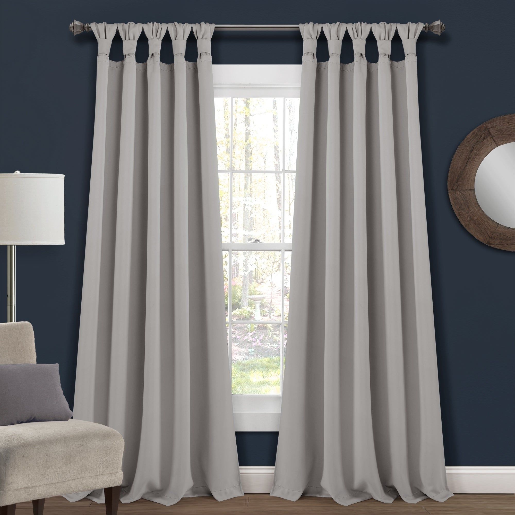 Popular Lush Decor Insulated Knotted Tab Top Blackout Window Curtain Panel Pair With Knotted Tab Top Window Curtain Panel Pairs (View 5 of 20)