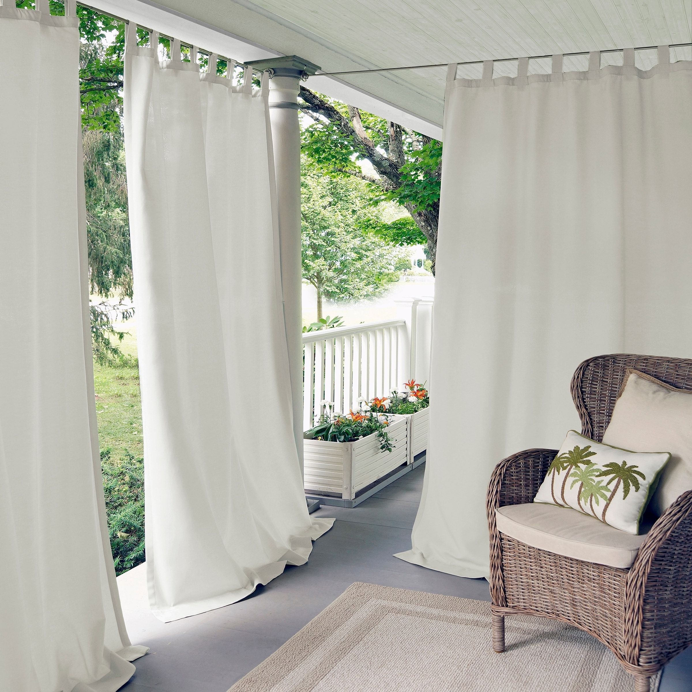 Preferred Elrene Matine Indoor/outdoor Curtain Panel (52" W X 84" L Pertaining To Matine Indoor/outdoor Curtain Panels (View 2 of 20)
