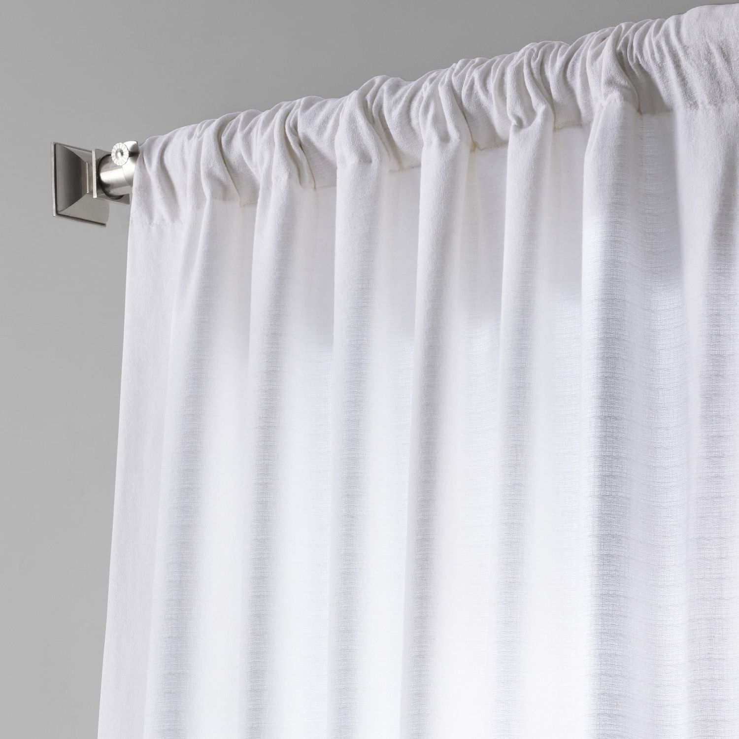 Shop Exclusive Fabrics Bark Weave Solid Cotton Curtain – On With Regard To Most Recent Bark Weave Solid Cotton Curtains (View 19 of 20)