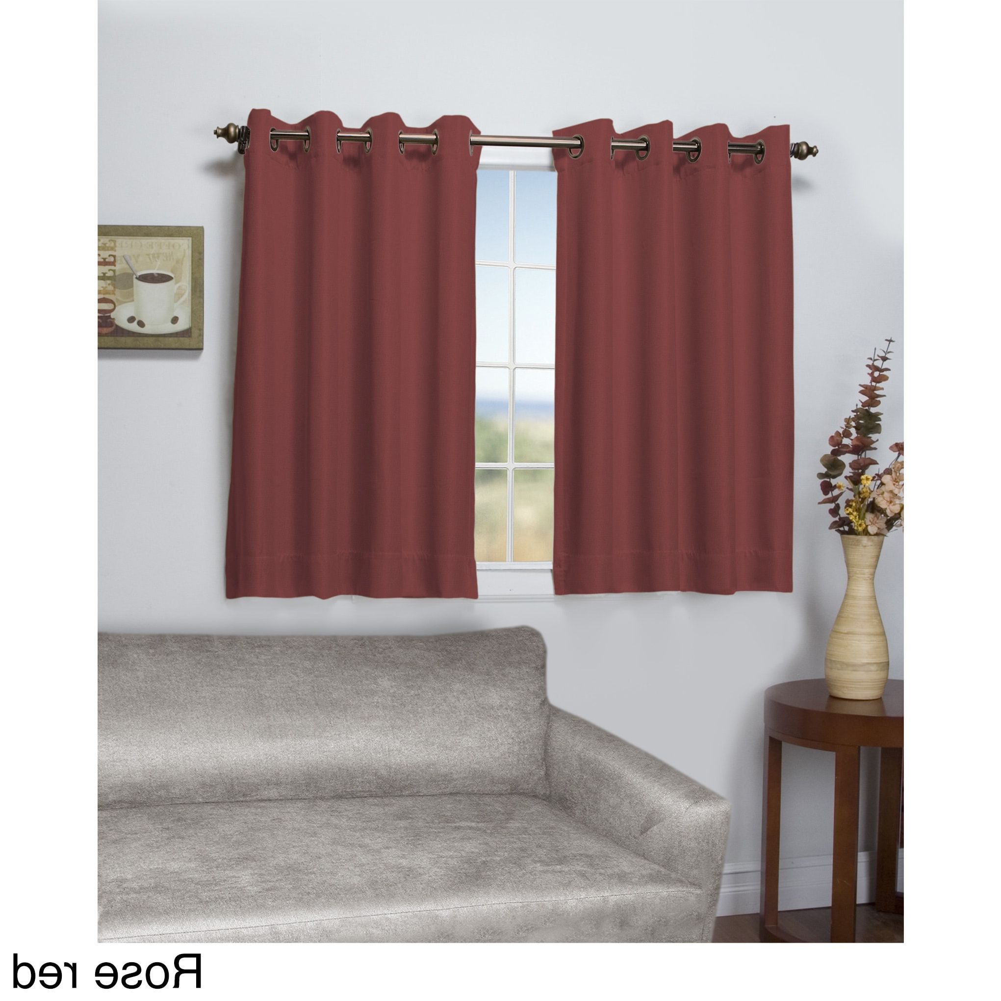 Tacoma Double Blackout Grommet Curtain Panel – Short Length For Most Current Ultimate Blackout Short Length Grommet Panels (View 6 of 20)