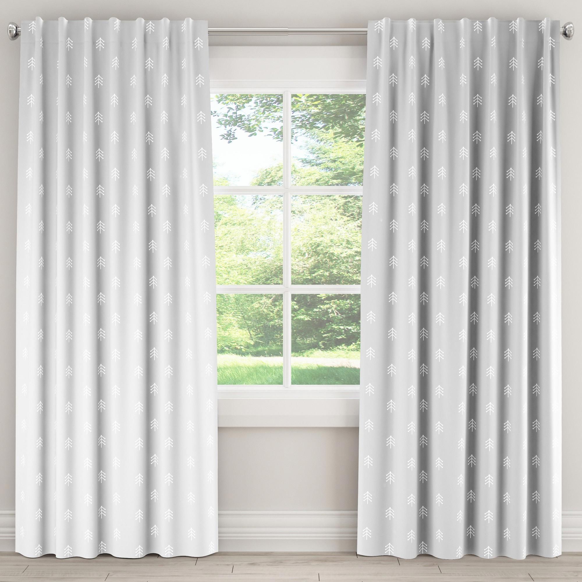 The Curated Nomad Duane Blackout Curtain Panel Pairs For Well Liked Blackout Curtain Line Tree Grey 84l – Skyline Furniture (View 15 of 20)