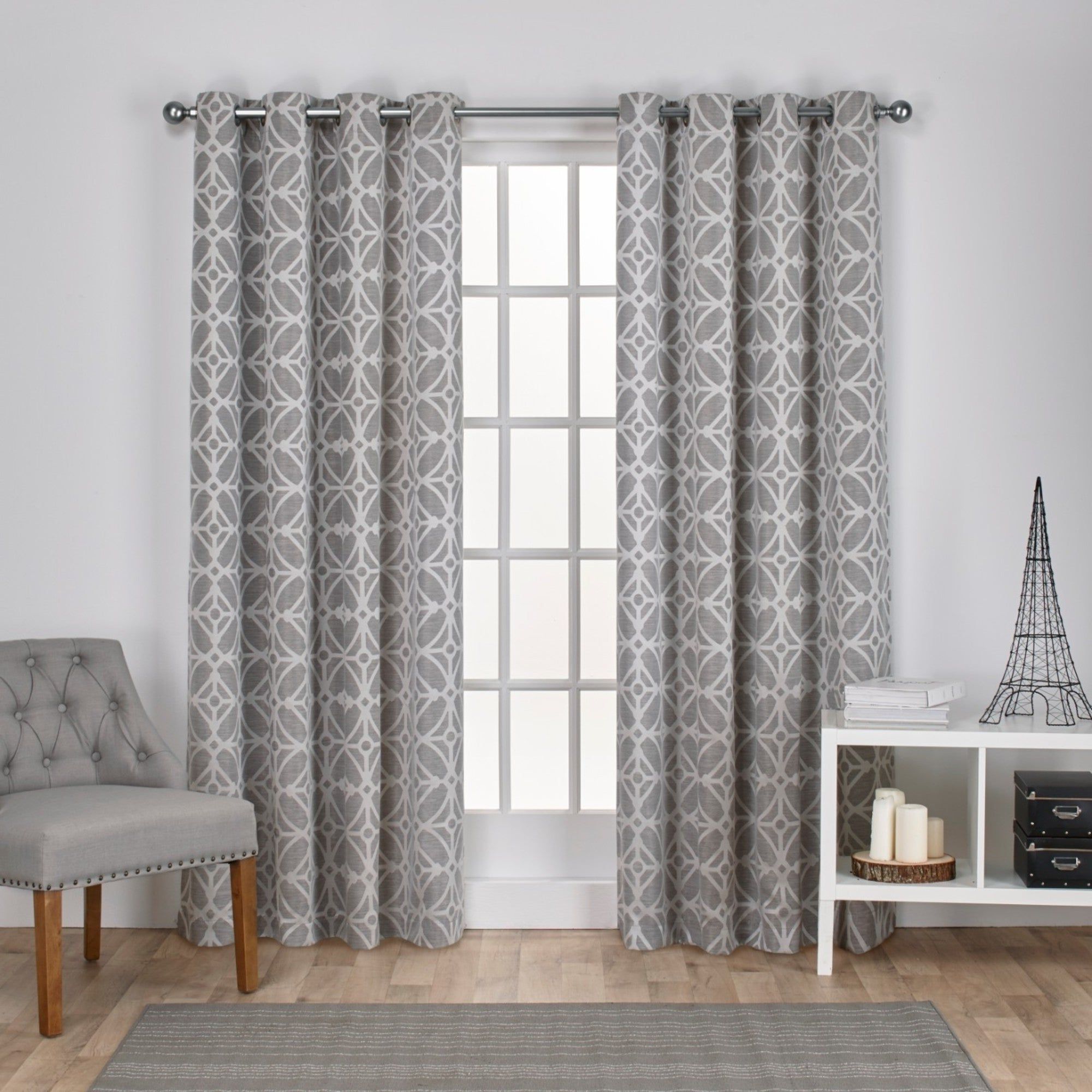 The Curated Nomad Duane Jacquard Grommet Top Curtain Panel Pairs With Trendy The Curated Nomad Market St Jacquard Grommet Top Curtain Panel Pair (View 1 of 21)