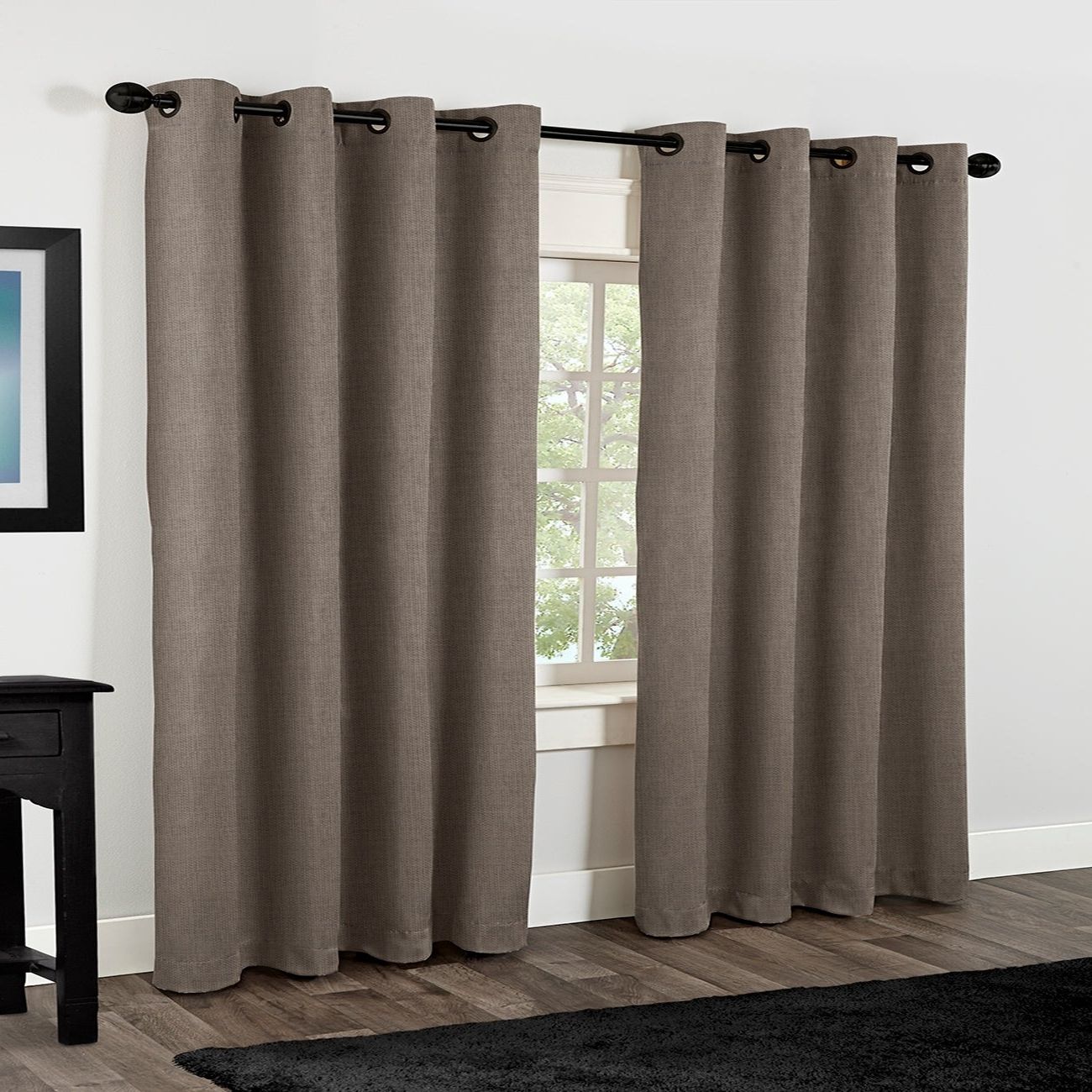 The Gray Barn Dreamweaver Textured Grommet Top Curtain Panel Pair Inside Most Popular The Gray Barn Gila Curtain Panel Pairs (View 11 of 20)
