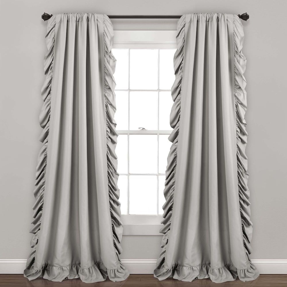 The Gray Barn Gila Curtain Panel Pairs With Popular Lush Decor 2 Pack Reyna Cascading Window Curtains, Grey (View 17 of 20)