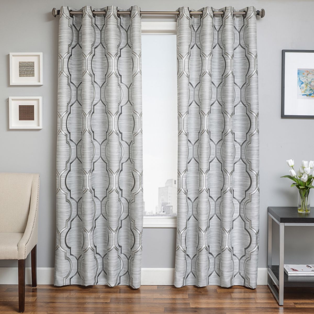 Trendy Softline Trenton Grommet Top Curtain Panels Within Softline Trenton Grommet Top Curtain Panel (55 X 84 –  (View 2 of 20)