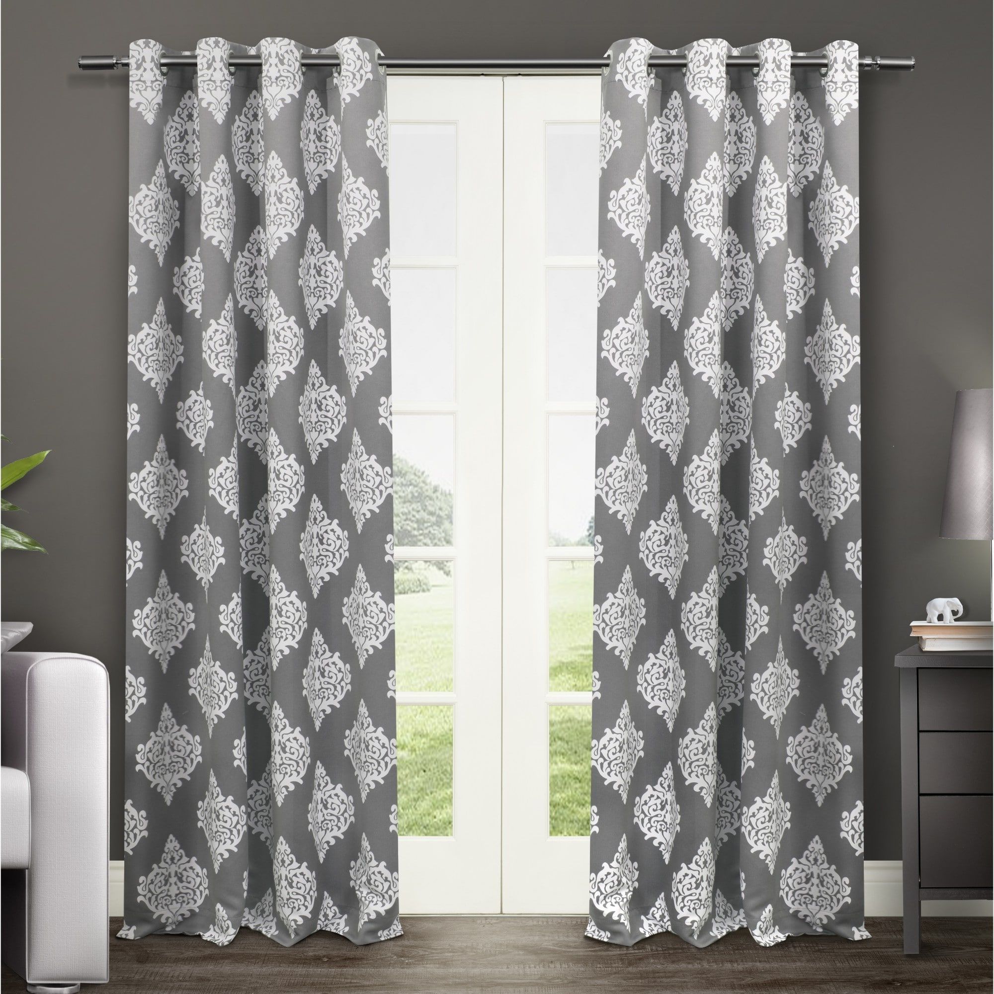 Well Known Gracewood Hollow Corine Medallion Pattern Blackout Curtain Panel Pair In Gracewood Hollow Tucakovic Energy Efficient Fabric Blackout Curtains (View 1 of 20)