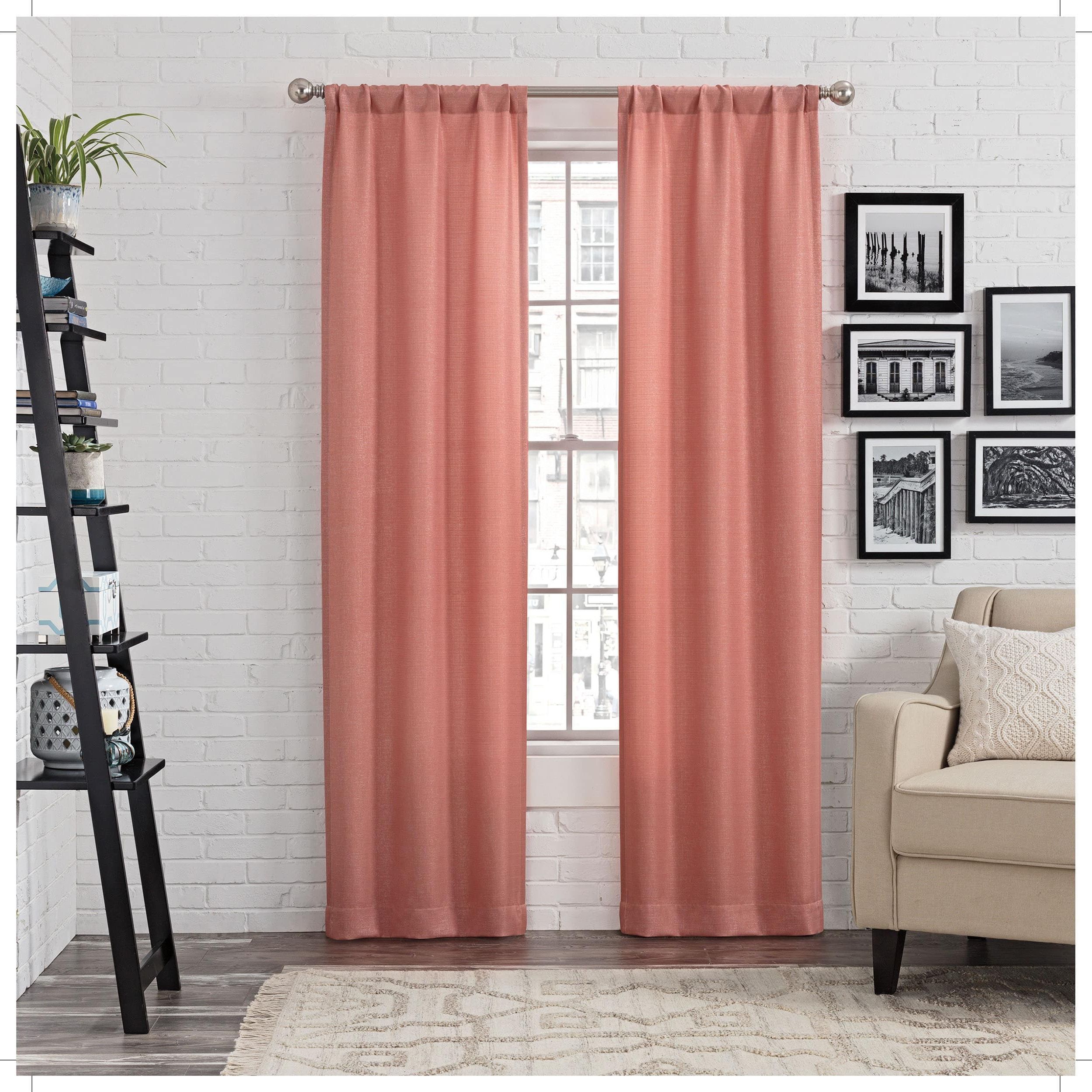 Well Known The Gray Barn Yturria Metallic (grey) Curtain Panels (52x84 In Eclipse Darrell Thermaweave Blackout Window Curtain Panels (View 14 of 20)