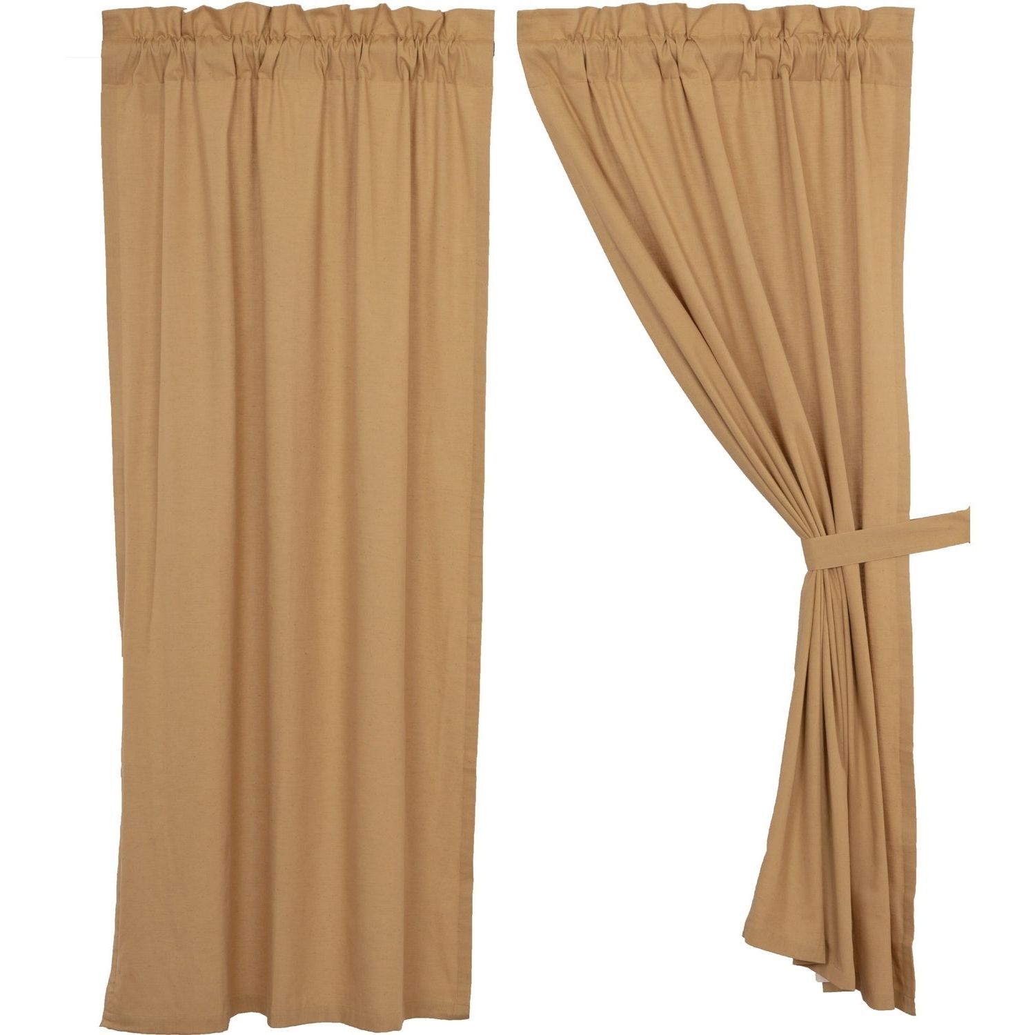 2021 Simple Life Flax Tier Pairs Intended For Details About Farmhouse Curtains Vhc Simple Life Flax Panel Pair Rod (View 13 of 20)
