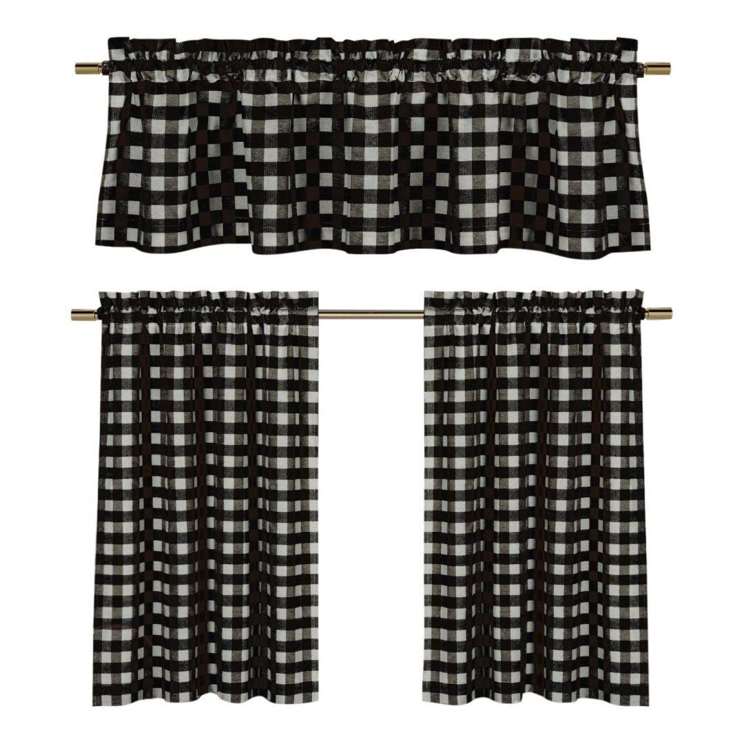 Widely Used Twill 3 Piece Kitchen Curtain Tier Sets For Farmhouse Style Kitchen Decor From Amazon, Hobby Lobby And (View 15 of 20)