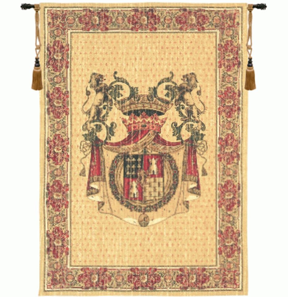 2019 Grandes Armoiries I European Tapestries With Blason Tours Tapestry Wall Hanging (unlined), H56" X W40" (View 9 of 20)