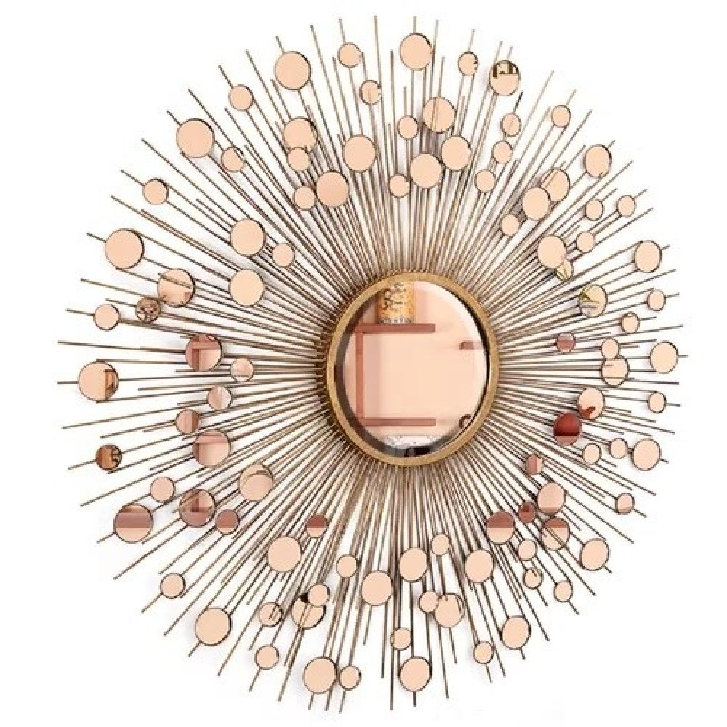 2020 Wrought Studio Gold/brass Sunburst Mirror With Regard To Starburst Wall Décor By Wrought Studio (View 19 of 20)