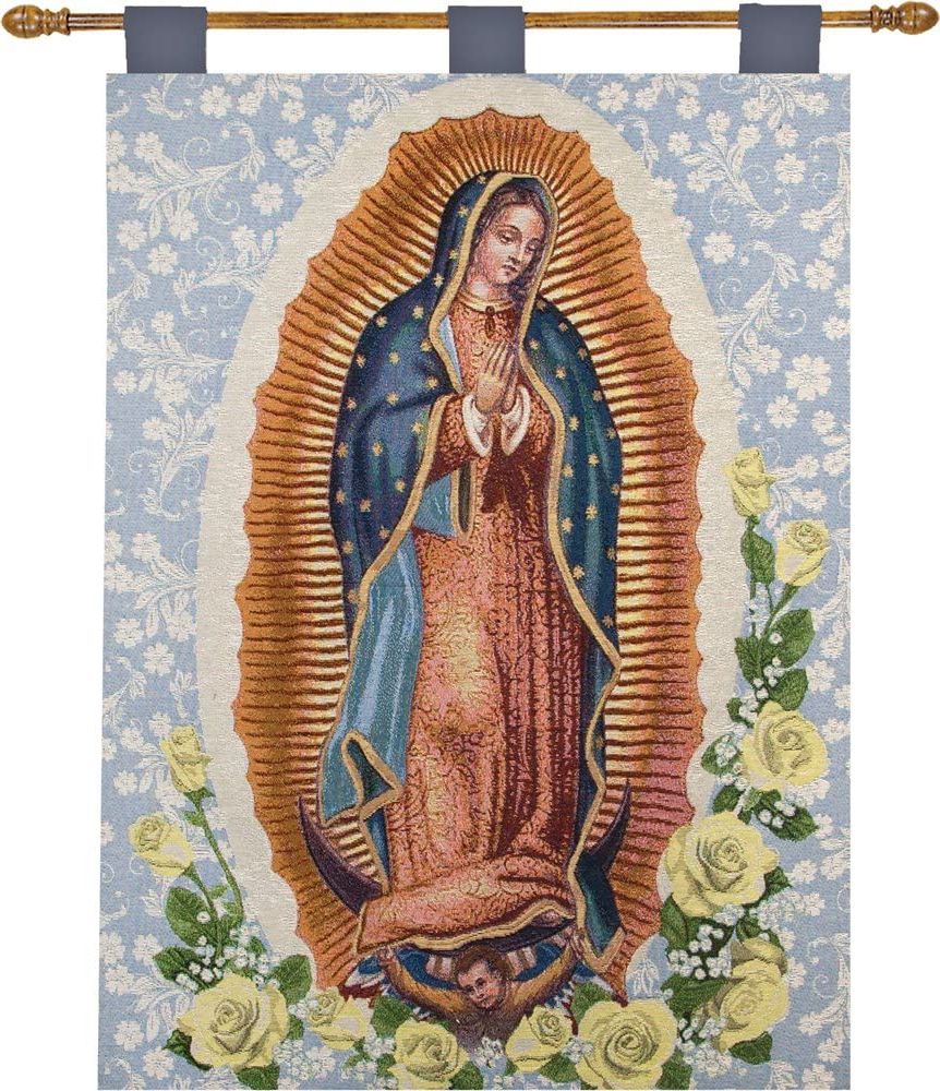 Amazon: Religious "our Lady Of Guadalupe" Wall Hanging Within 2019 Blended Fabric Our Lady Of Guadalupe Wall Hangings (View 1 of 20)