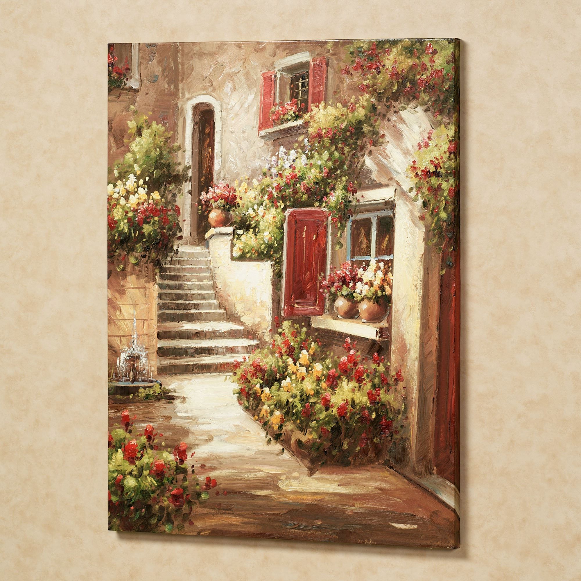 Best And Newest Tuscan Flowers Canvas Wall Art Regarding Blended Fabric Italian Wall Hangings (View 9 of 20)