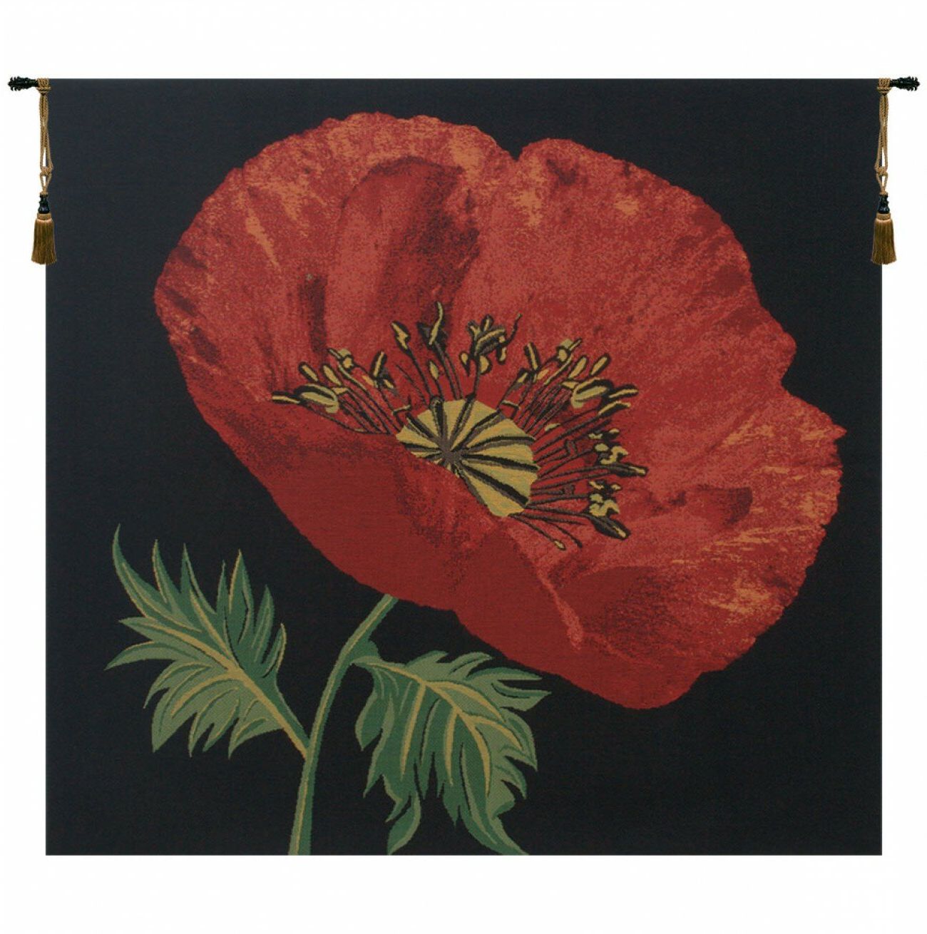 Blended Fabric Poppy Red Wall Hangings For Preferred Poppy Red Wall Hanging (View 1 of 20)