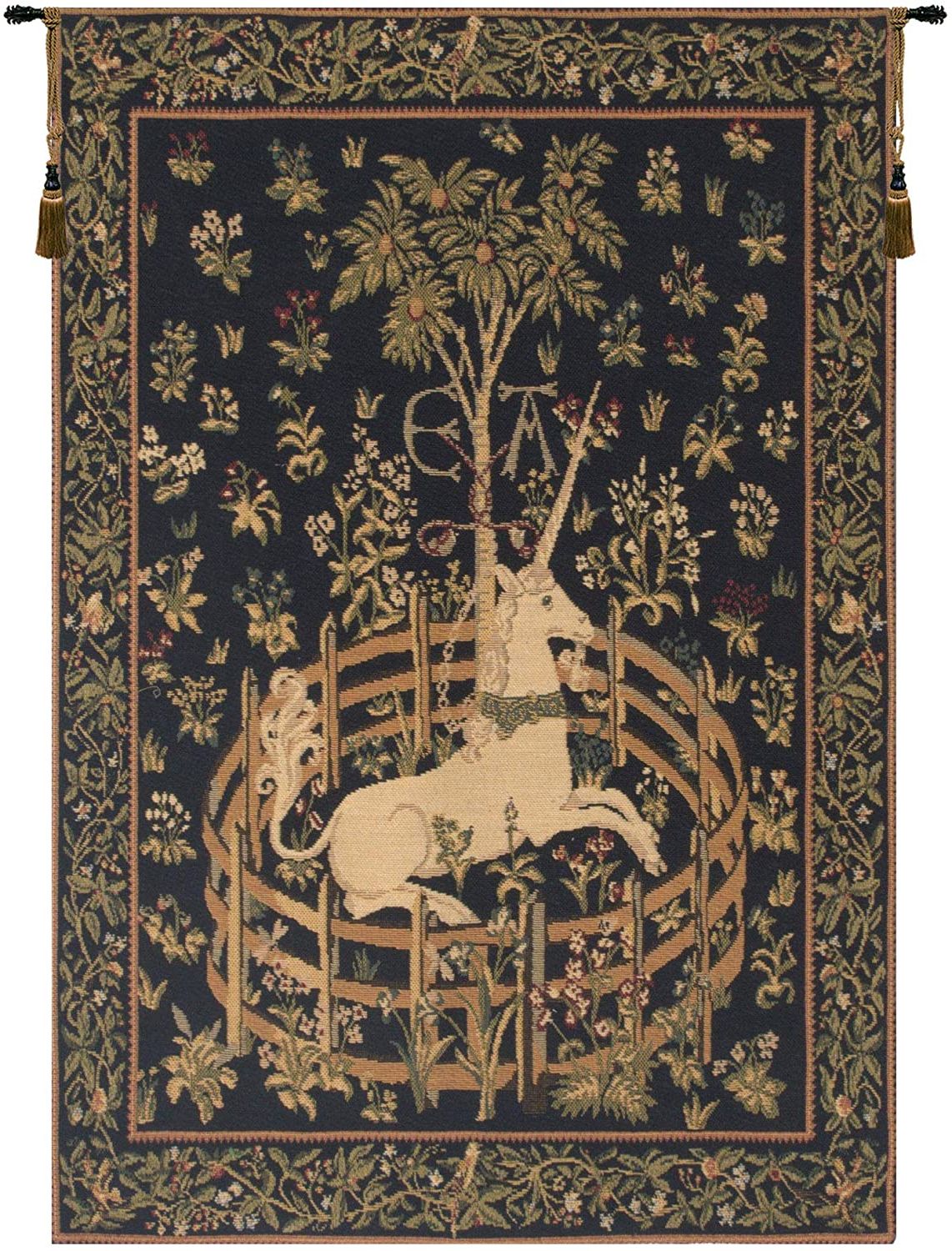 Blended Fabric Wall Hangings With Rod Included With Favorite Charlotte Home Furnishings Inc. 'unicorn In Captivity' European Small  Tapestry Wall Hanging (Photo 18 of 20)