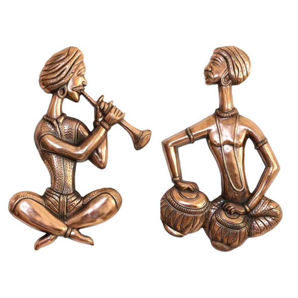 Buy Apkamart Handcrafted Metal Wall Hanging Musicians Intended For Trendy Handcrafted Metal Wall Décor (Photo 19 of 20)