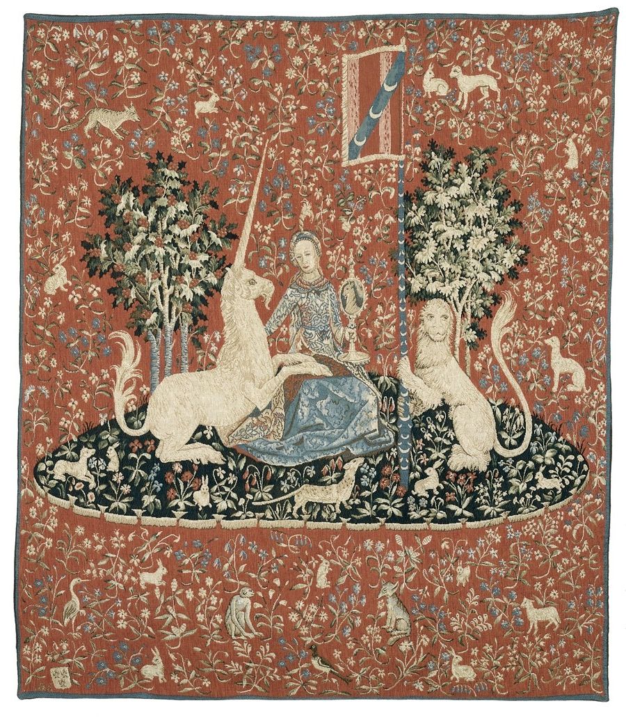 Dame A La Licorne I Tapestries Intended For Famous Dame A La Licorne – La Vue Tapestry (View 6 of 20)